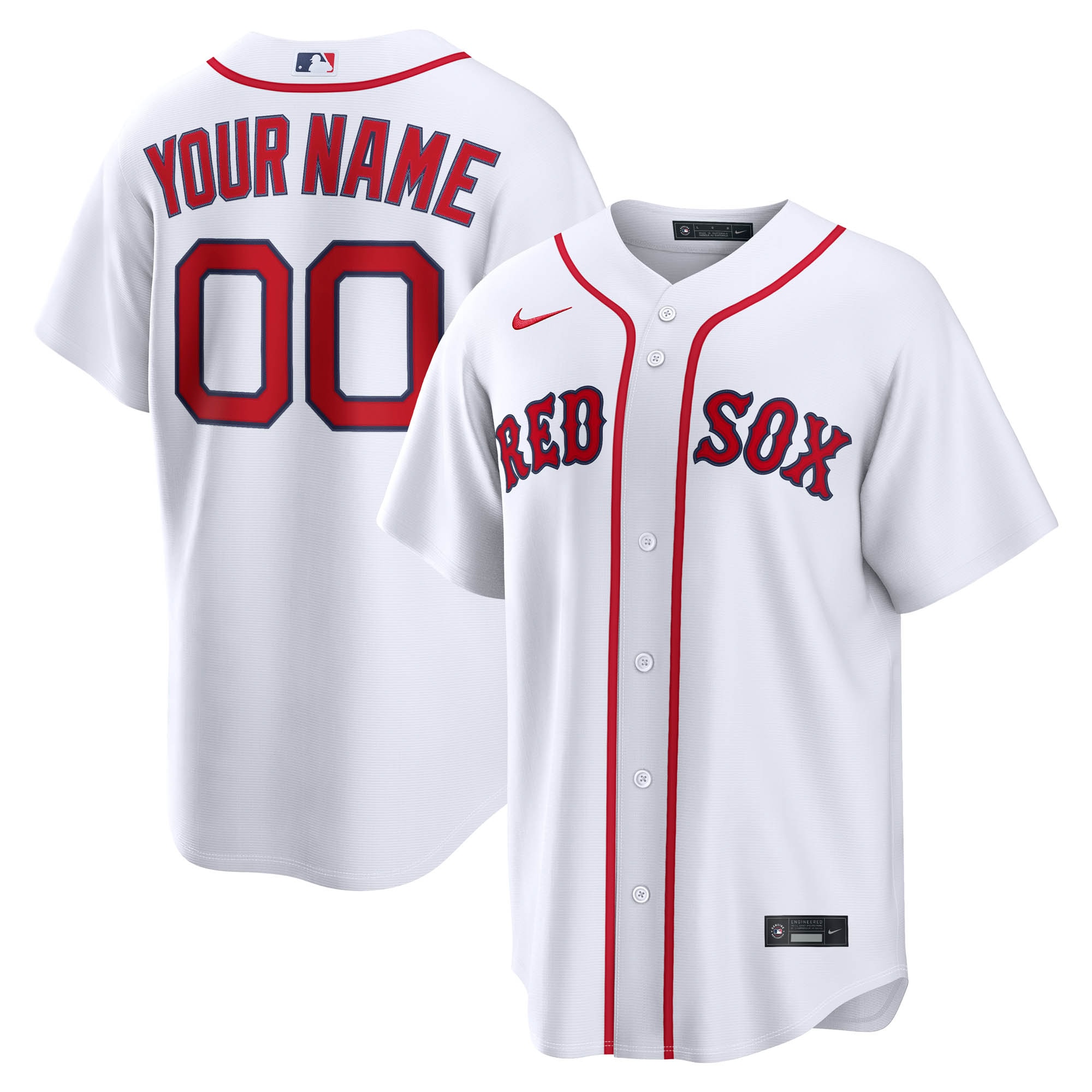 Kids' Boston Red Sox White Replica Jersey