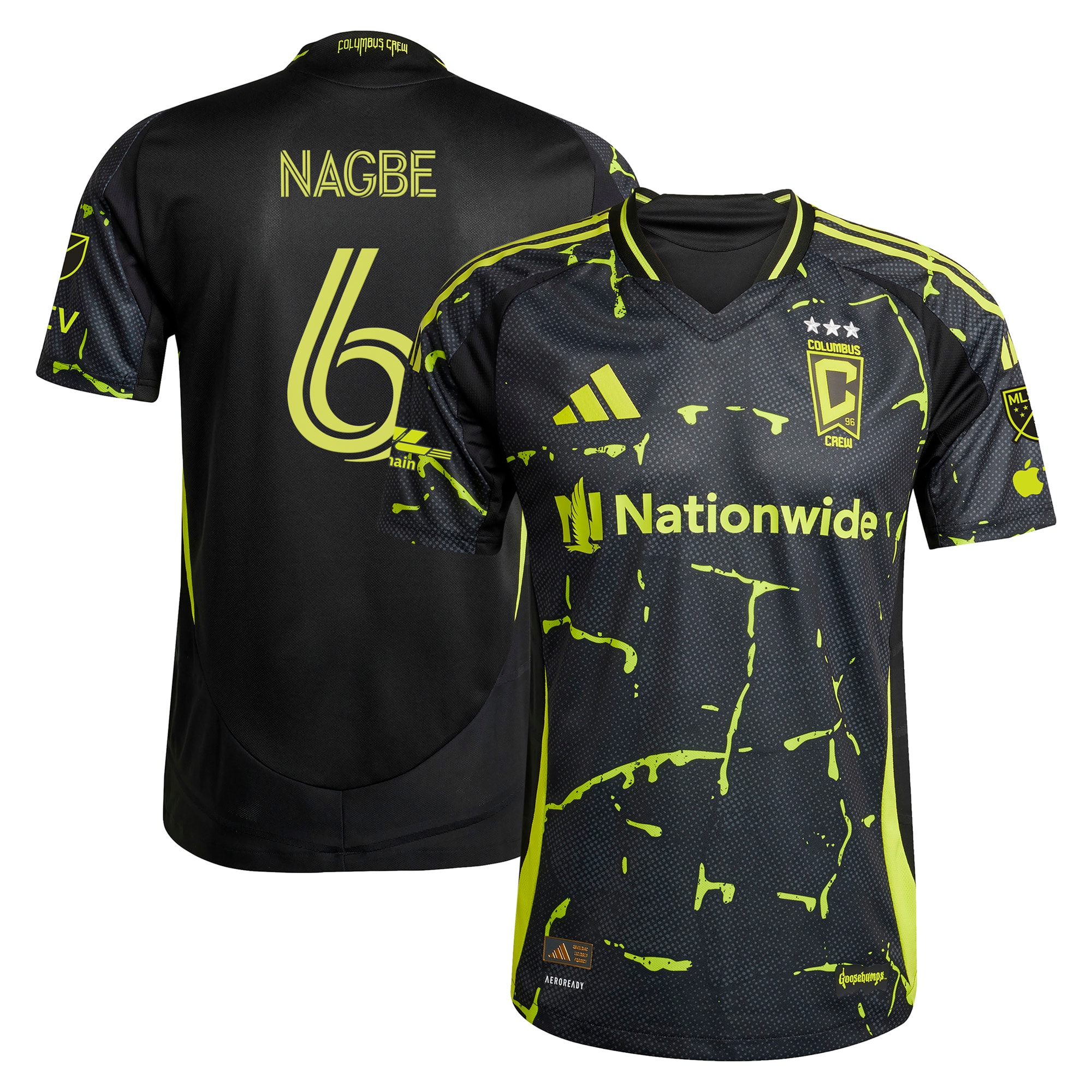 Kids' Columbus Crew 2025 Black Player Kit