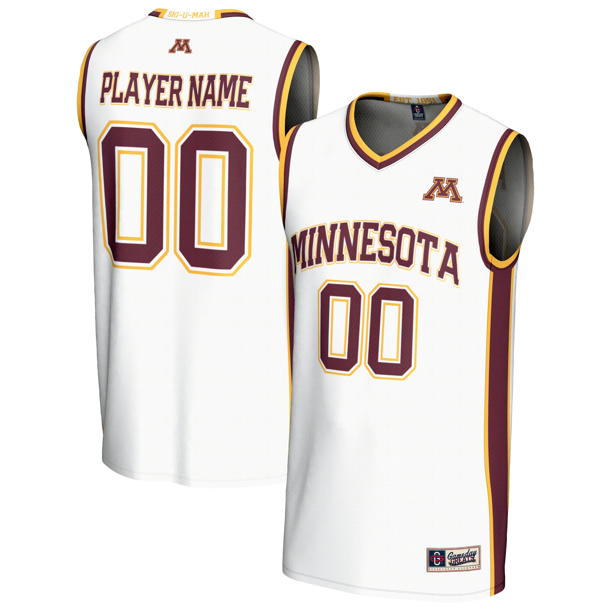 Women's Minnesota Golden Gophers White Fashion Jersey
