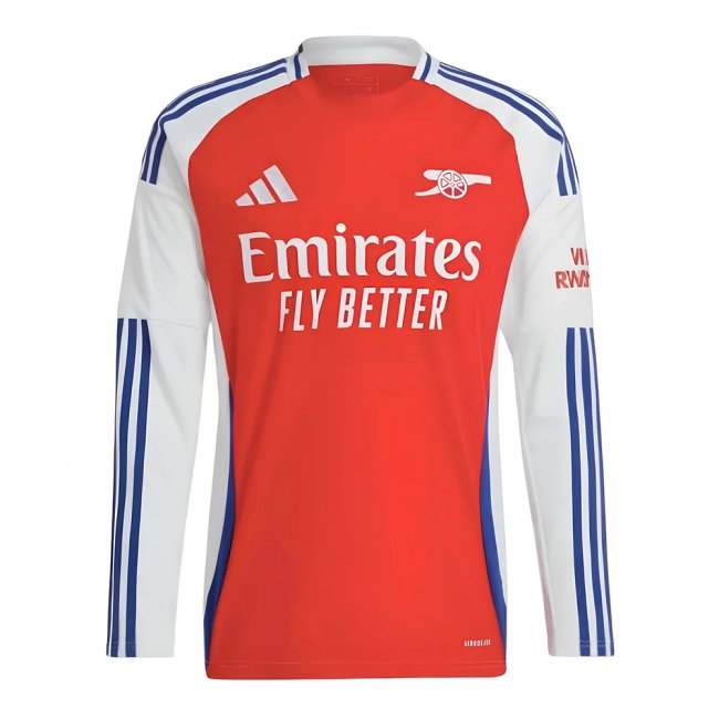 Kids' Arsenal 2024/25 Home Long Sleeve Jersey