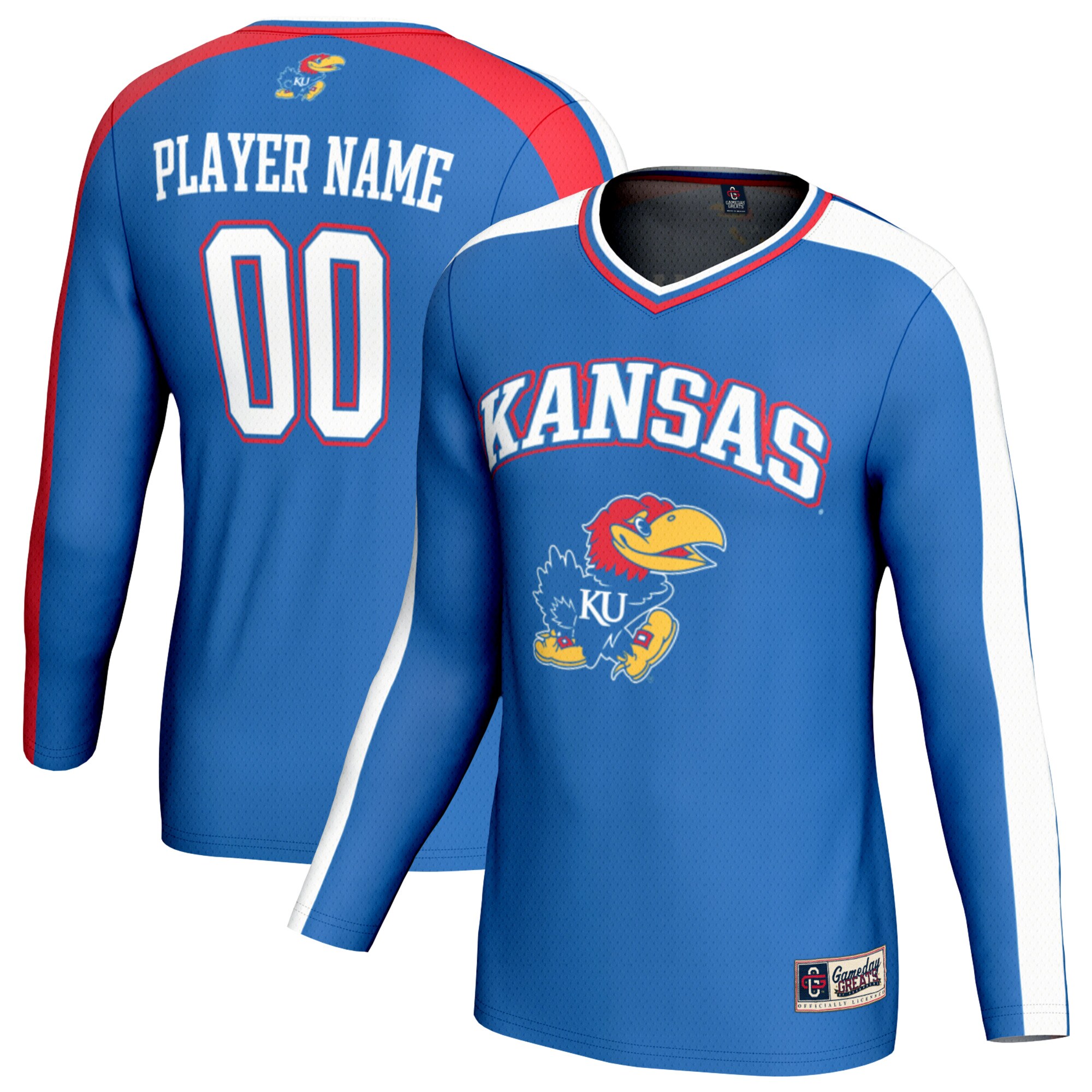 Men's Kansas Jayhawks Royal Player Jersey