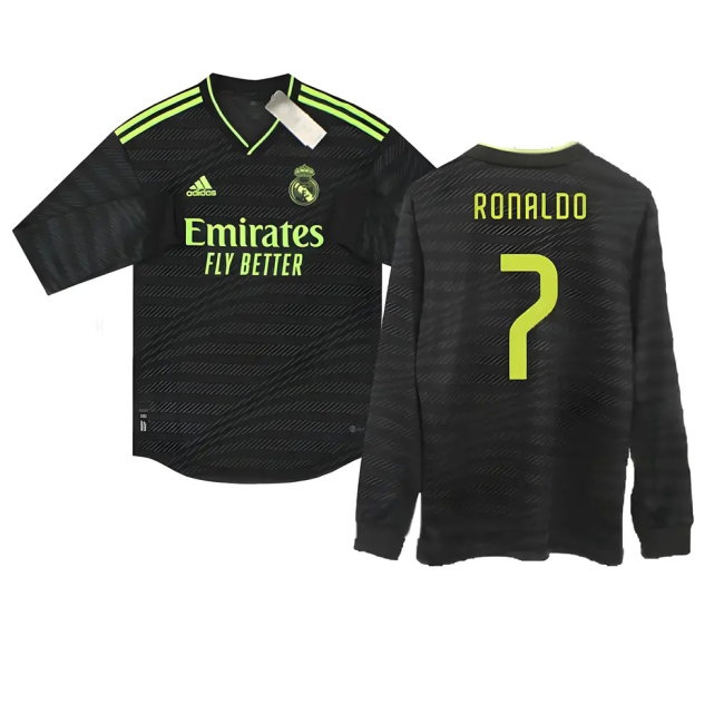 Men's Real Madrid 2022/23 Third Long Sleeve Jersey