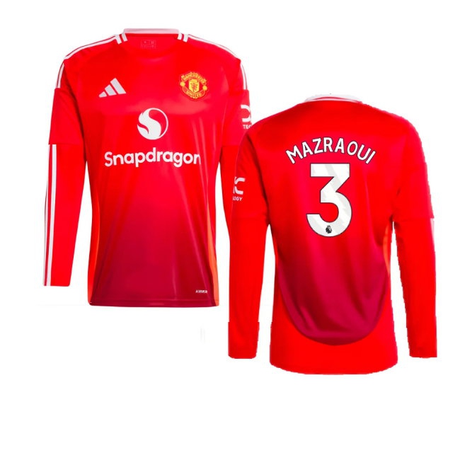 Kids' Man Utd 2024/25 Home Long Sleeve Jersey