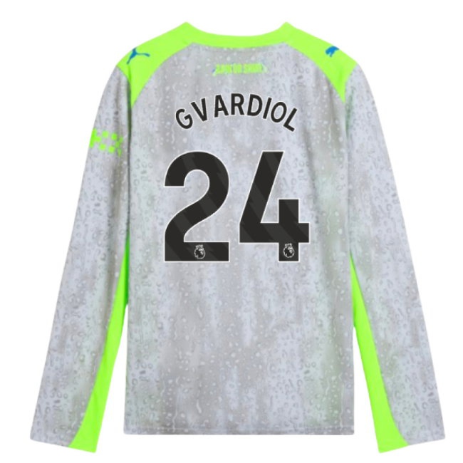 Men's Man City 2025/26 City Long Sleeve Jersey