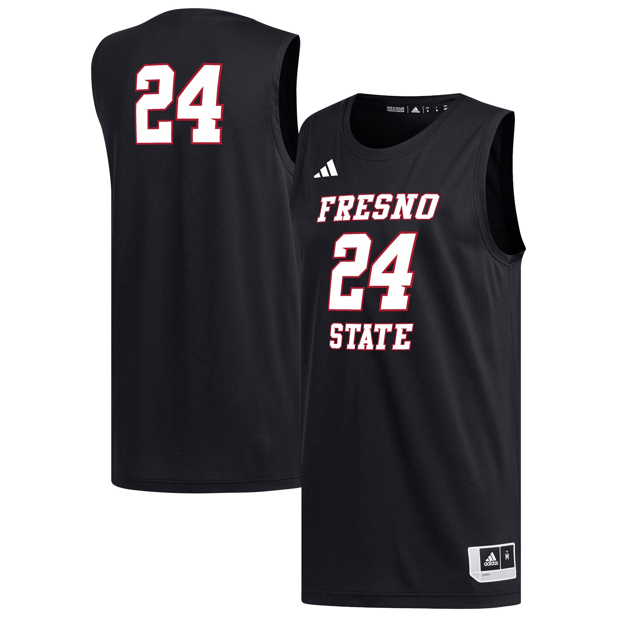Kids' Fresno State Bulldogs Black Replica Jersey