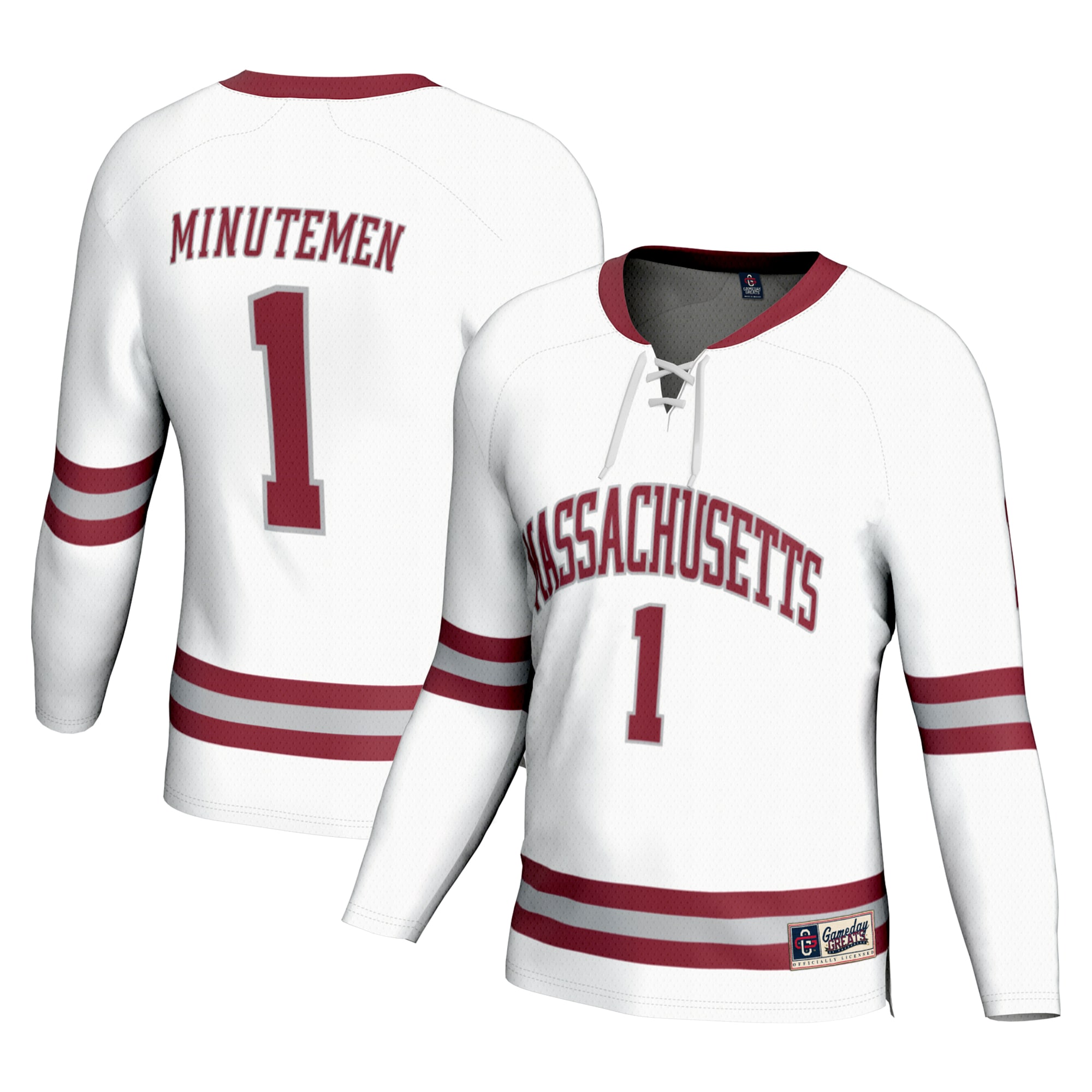 Men's UMass Minutemen White Fashion Jersey