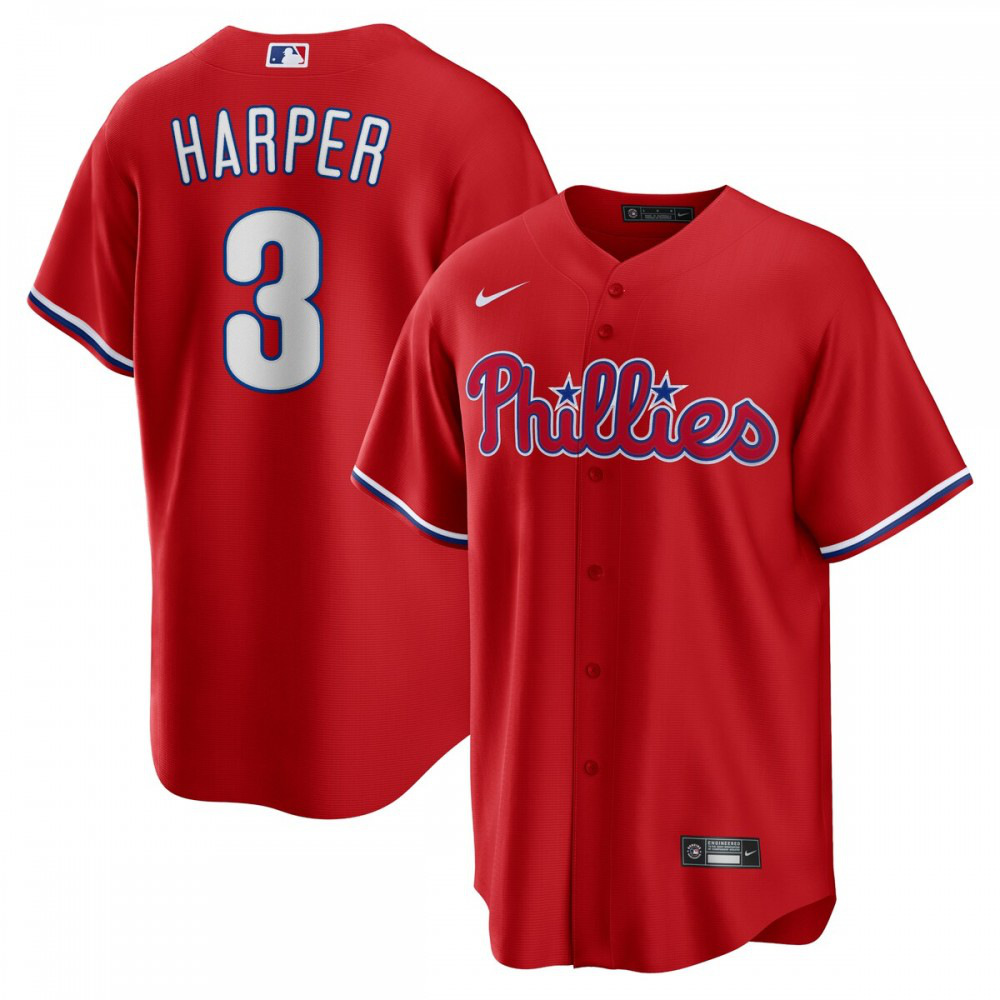Men's Philadelphia Phillies Red Player Jersey