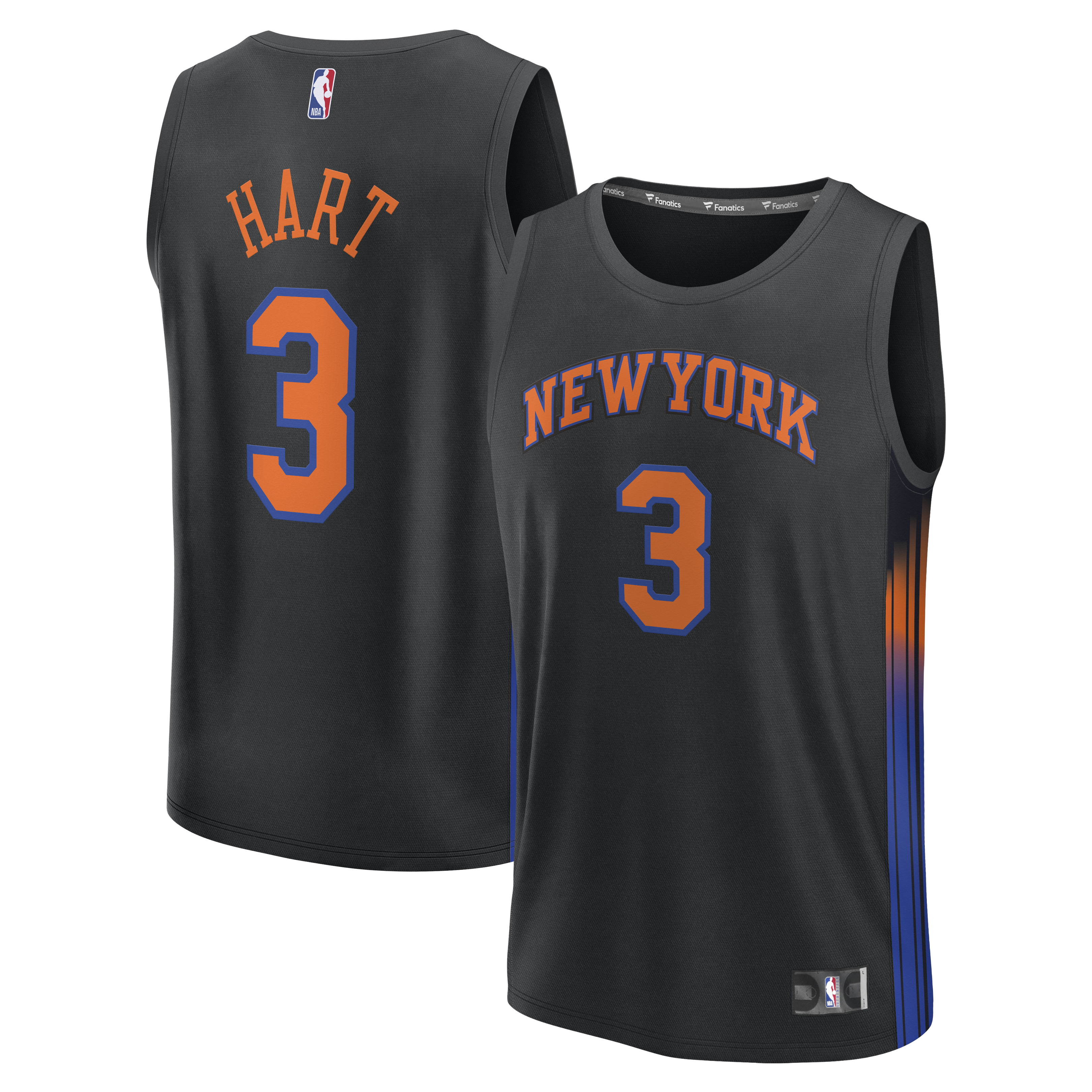 Kids' New York Knicks Black Statement Jersey