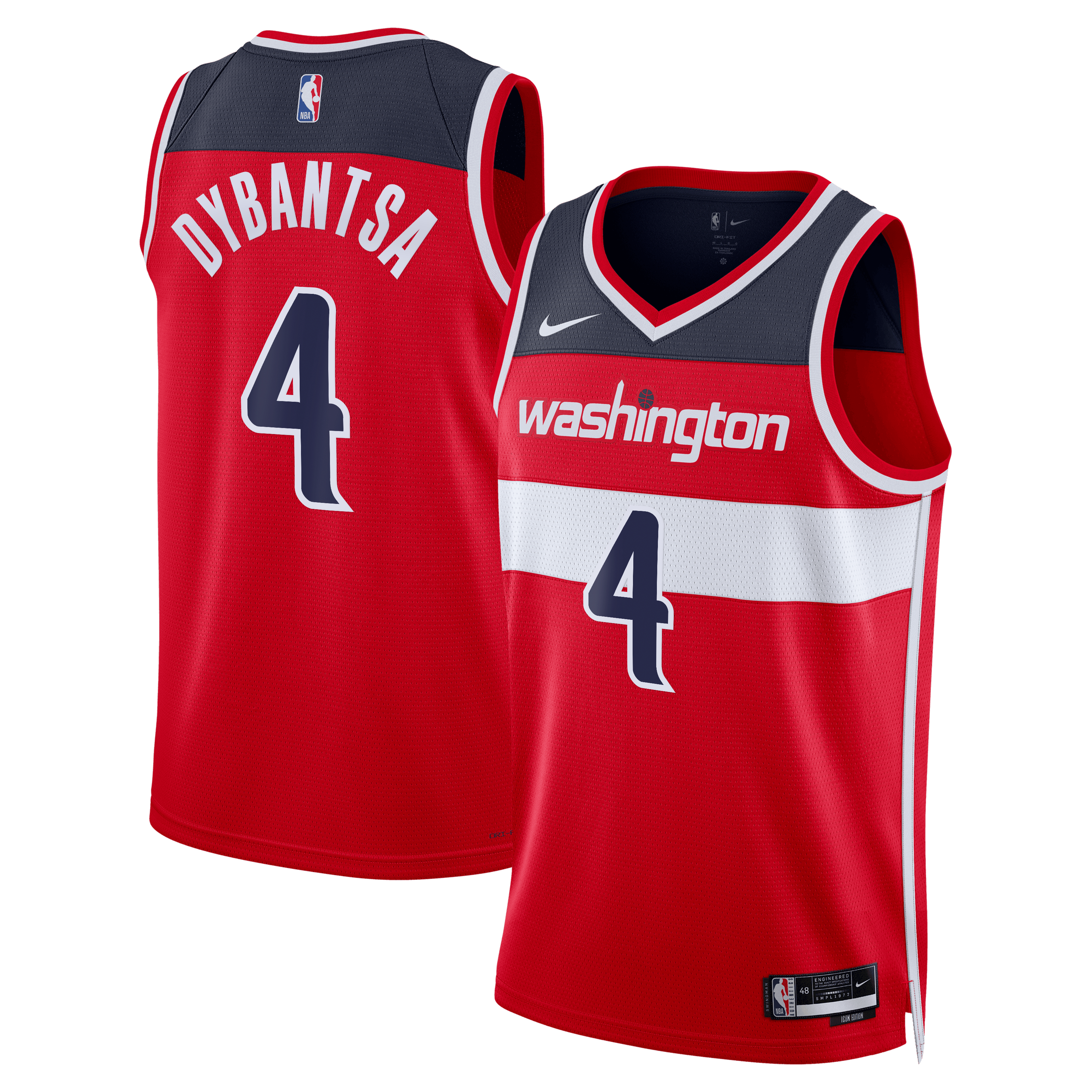 Men's Washington Wizards 2026 Red Icon Swingman Jersey