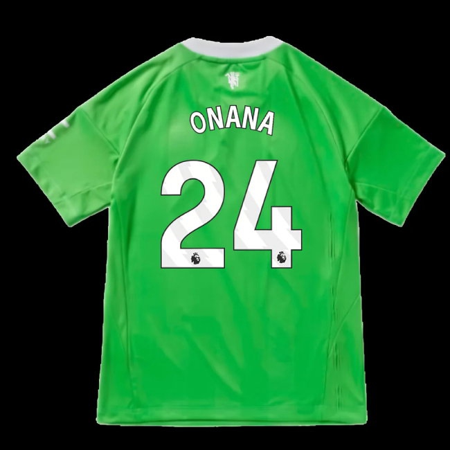 Kids' Man Utd 2025/26 Green Third Jersey