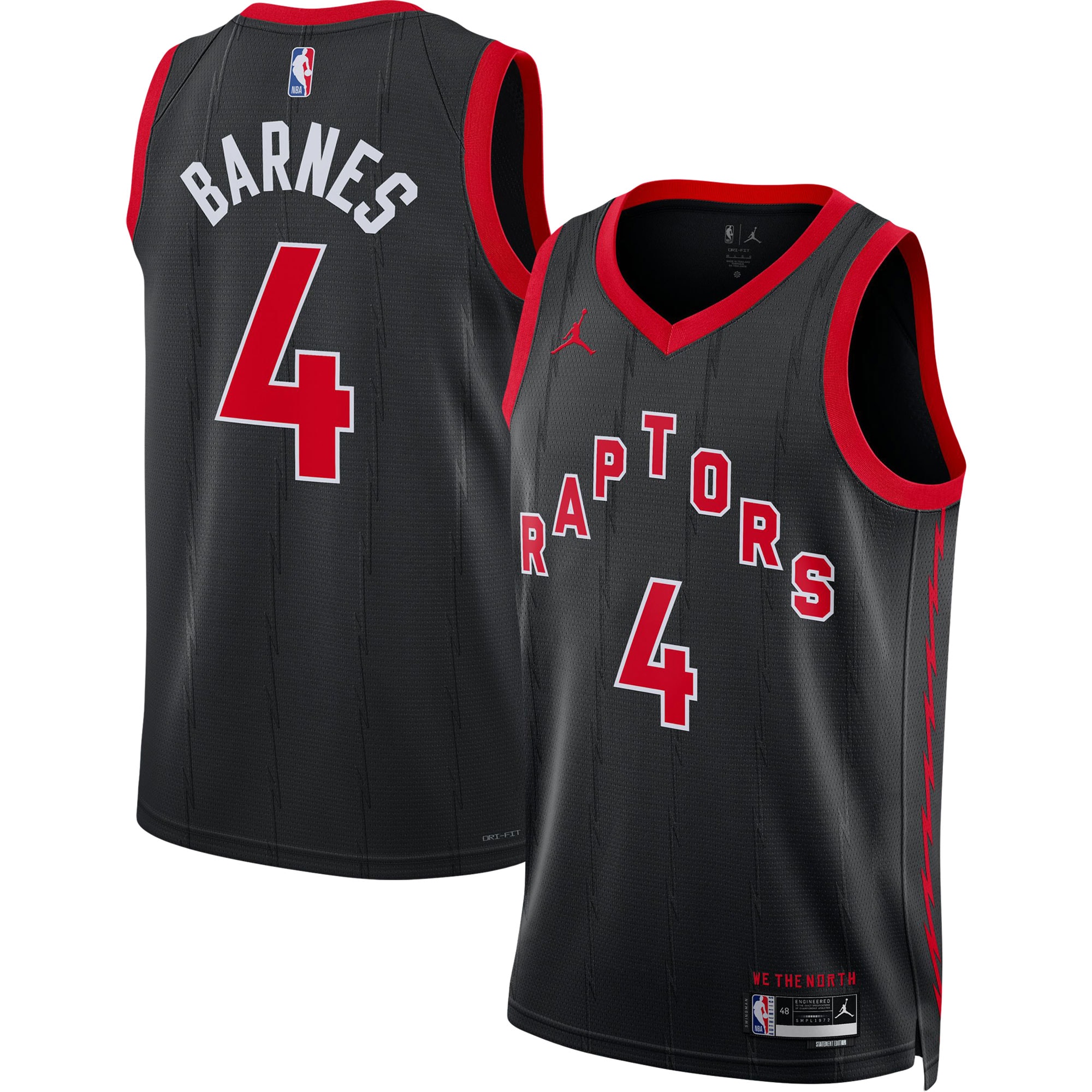 Men's Toronto Raptors Black Statement Swingman Jersey