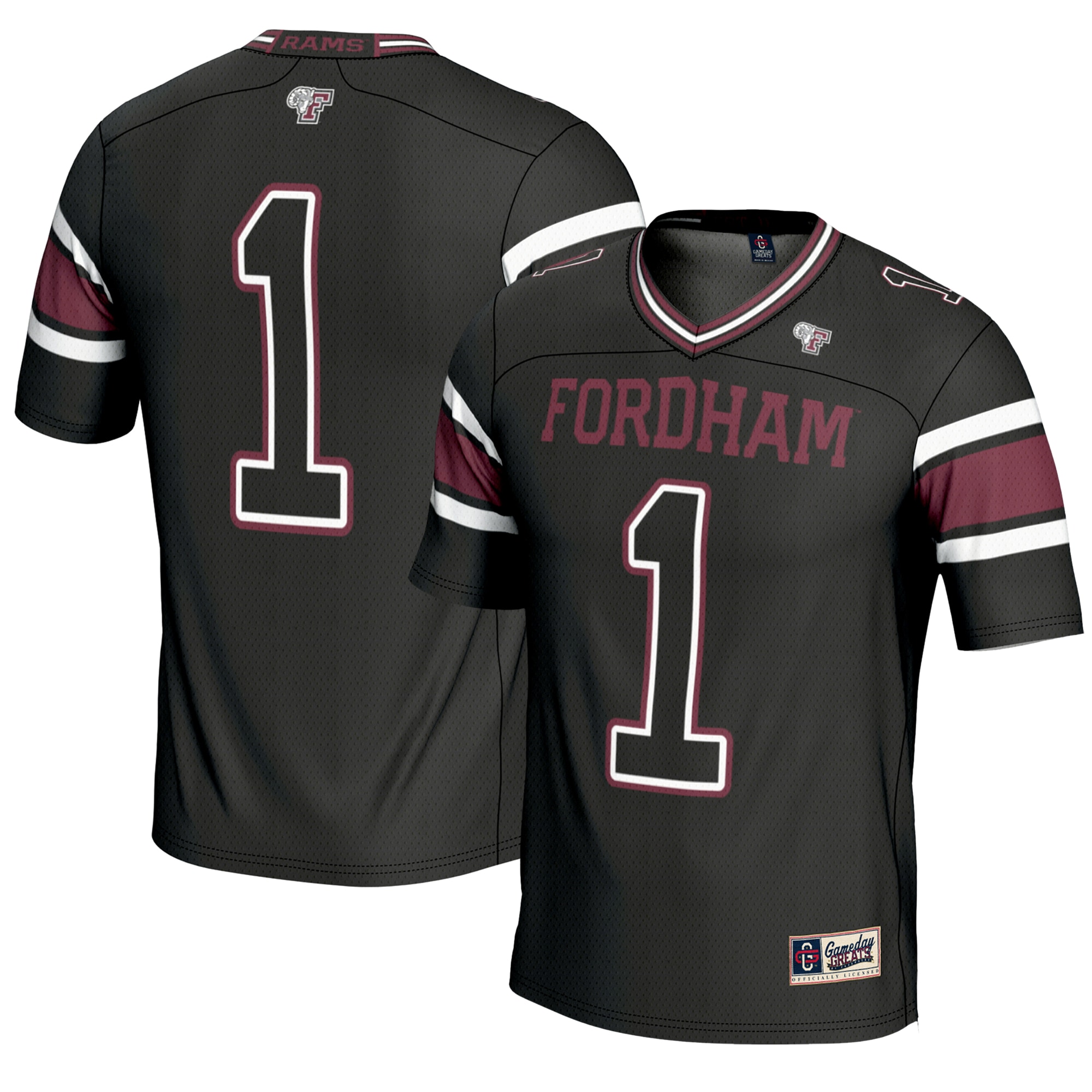 Men's Fordham Rams Black Jersey