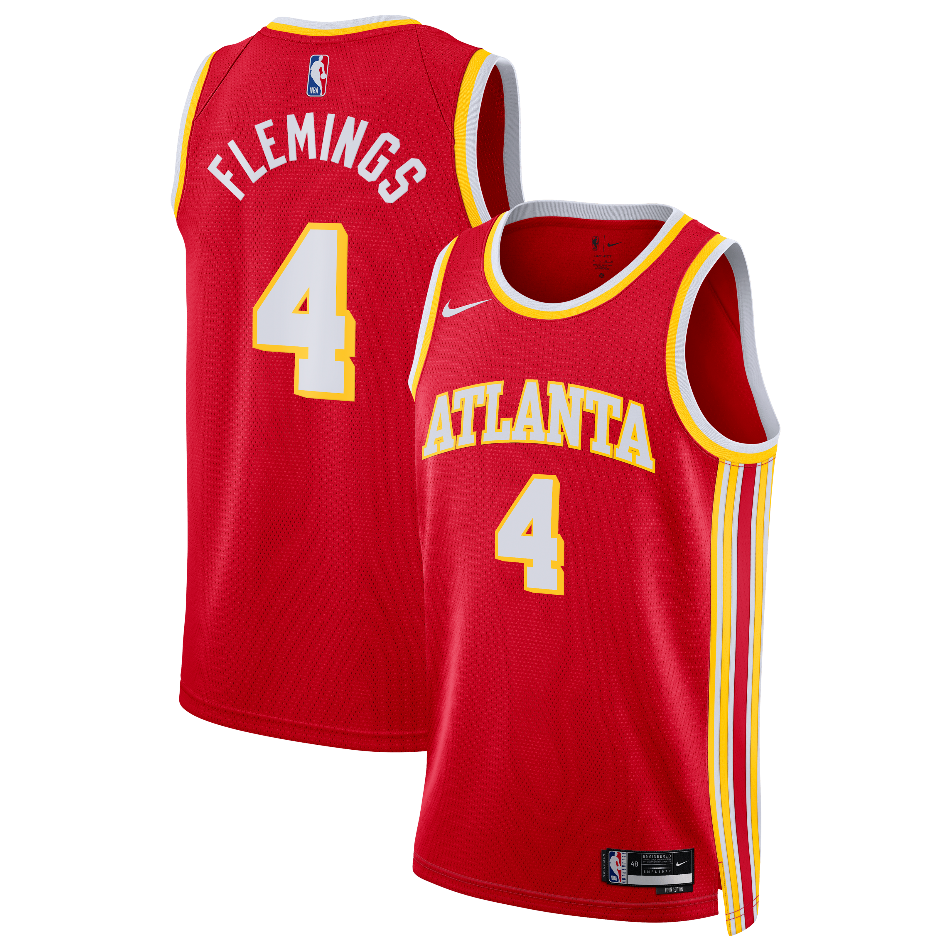 Women's Atlanta Hawks Red Icon Swingman Jersey