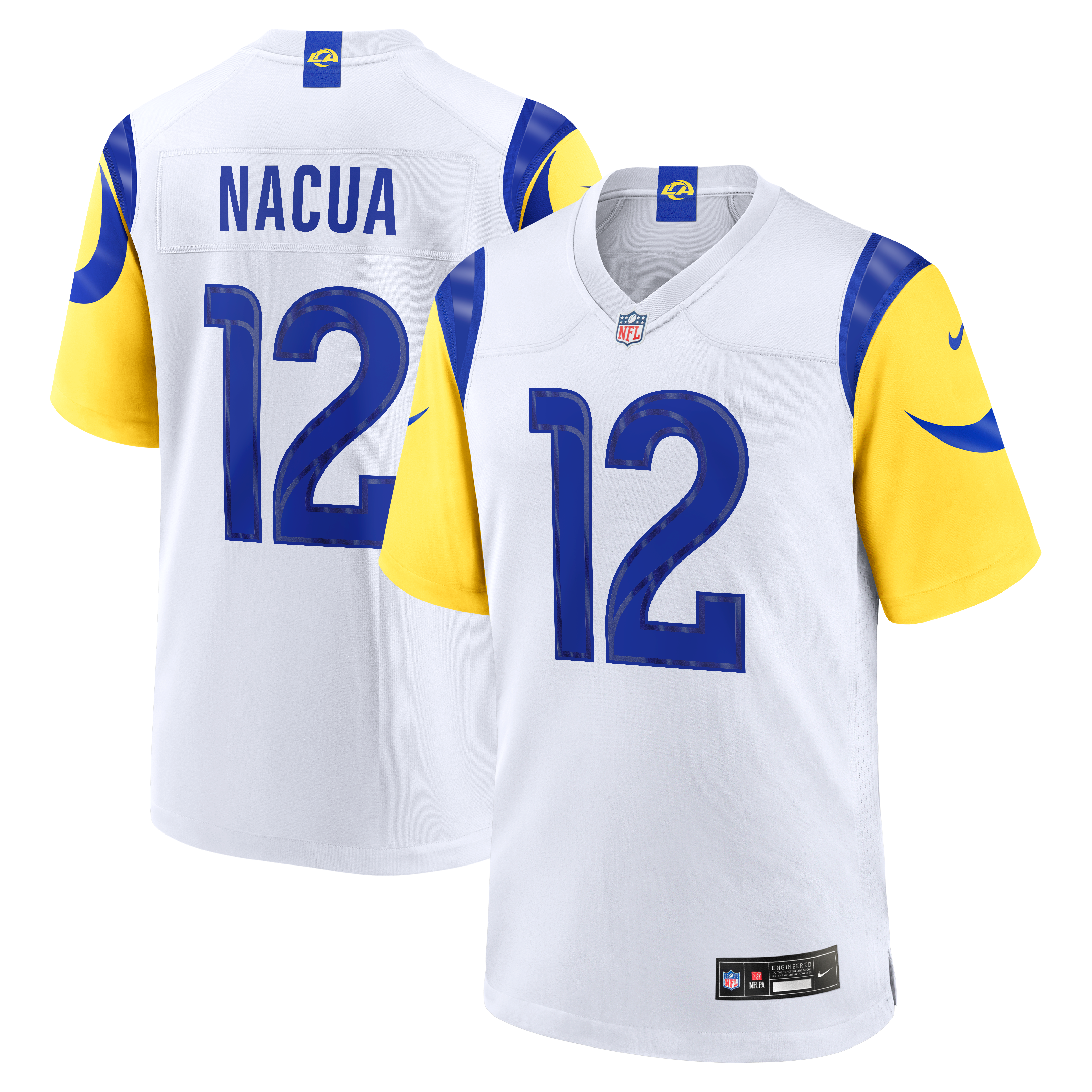 Men's Los Angeles Rams White Player Jersey