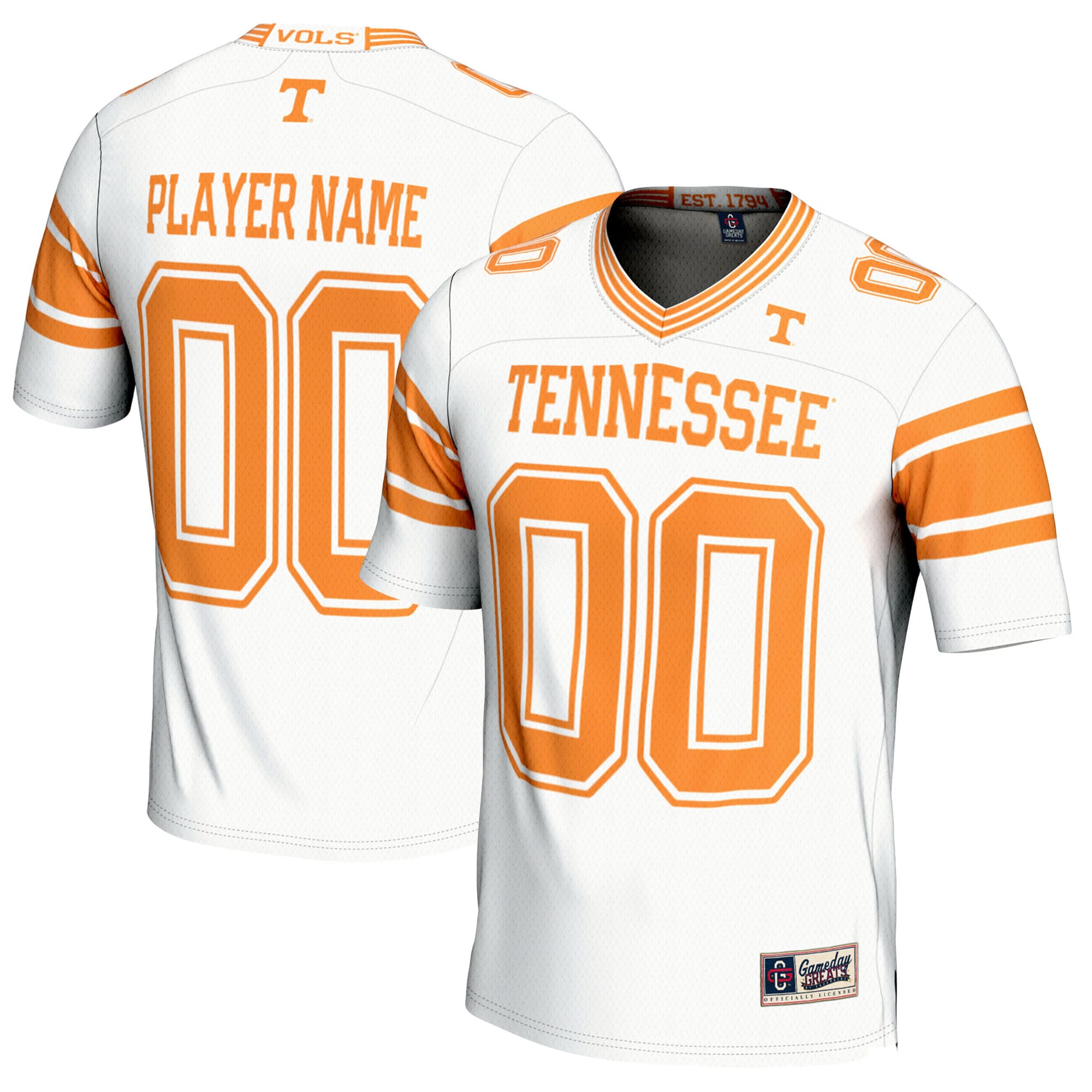 Men's Tennessee Volunteers White Player Jersey