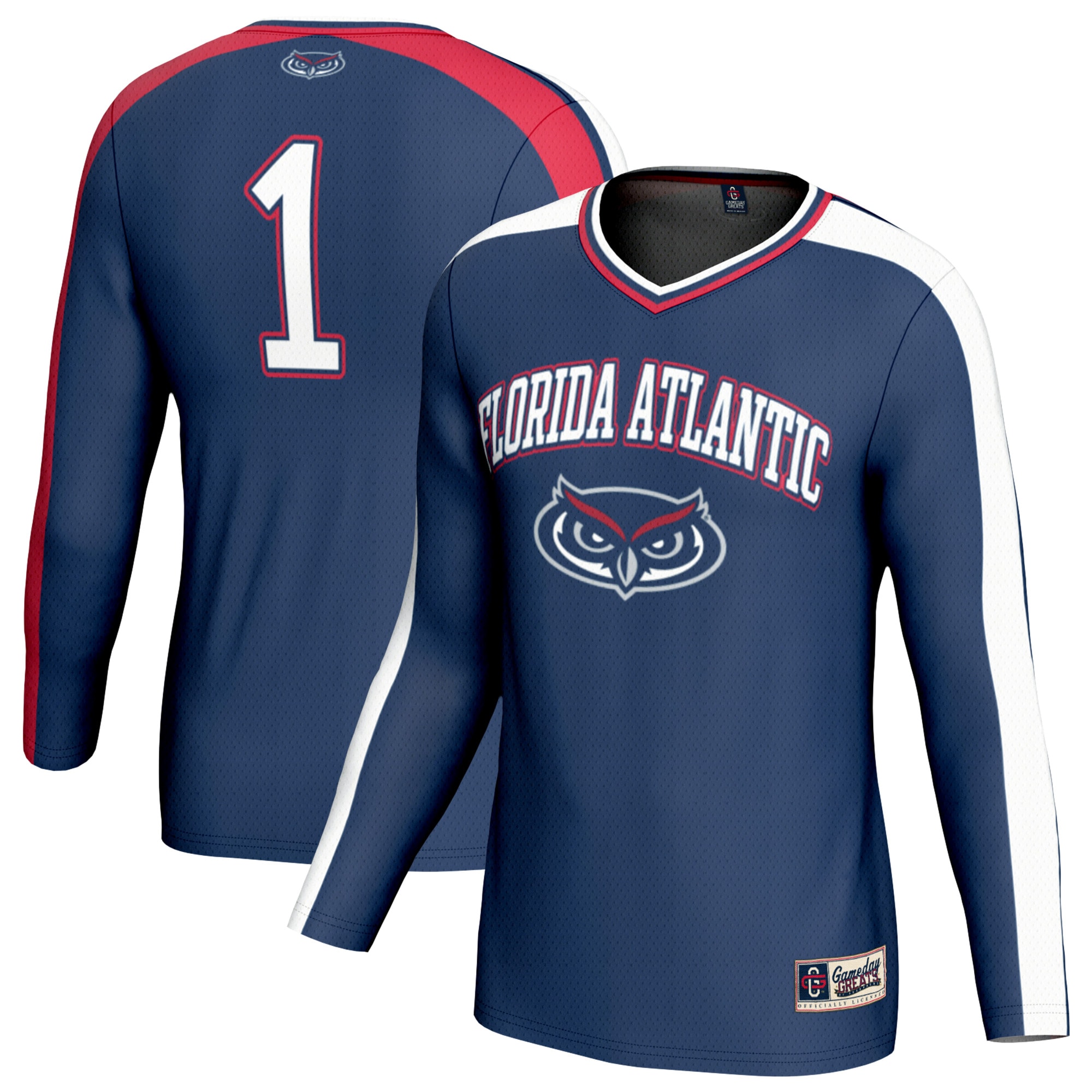 Women's Florida Atlantic Owls Navy Fashion Jersey