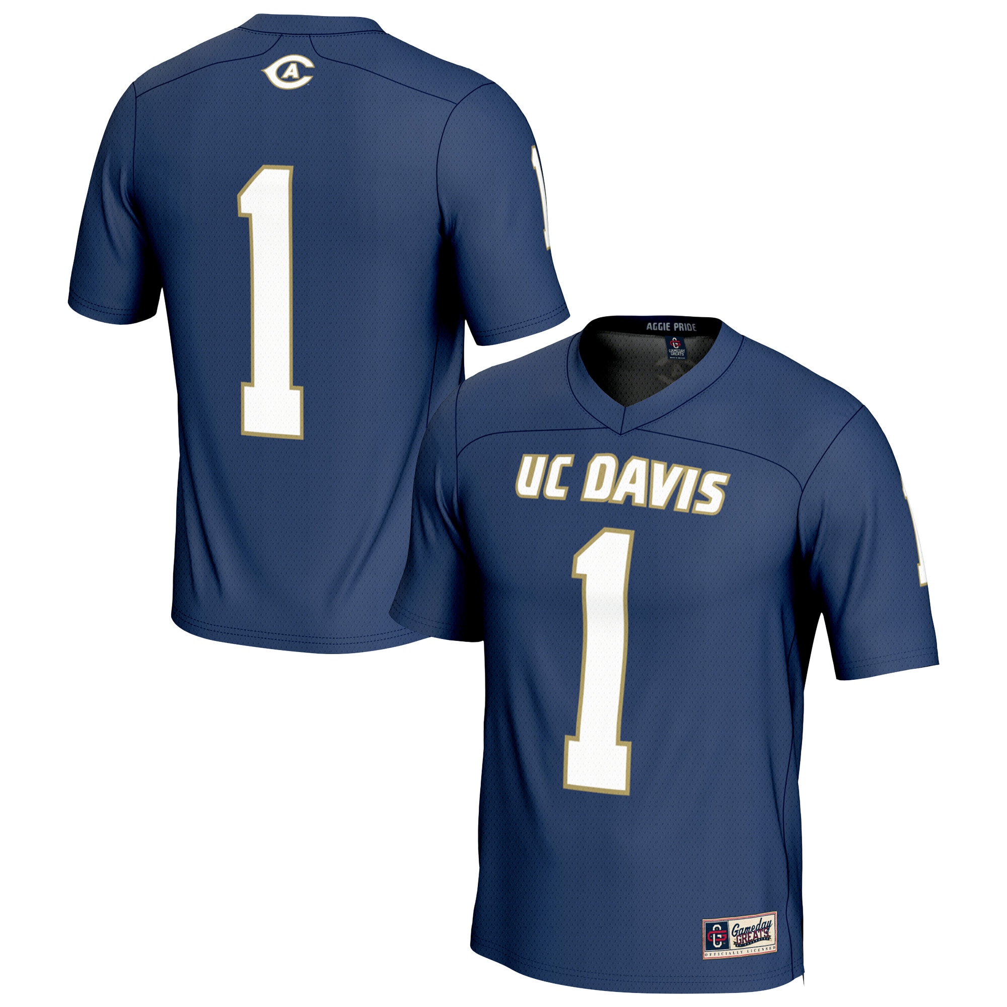 Men's UC Davis Aggies Navy Fashion Jersey
