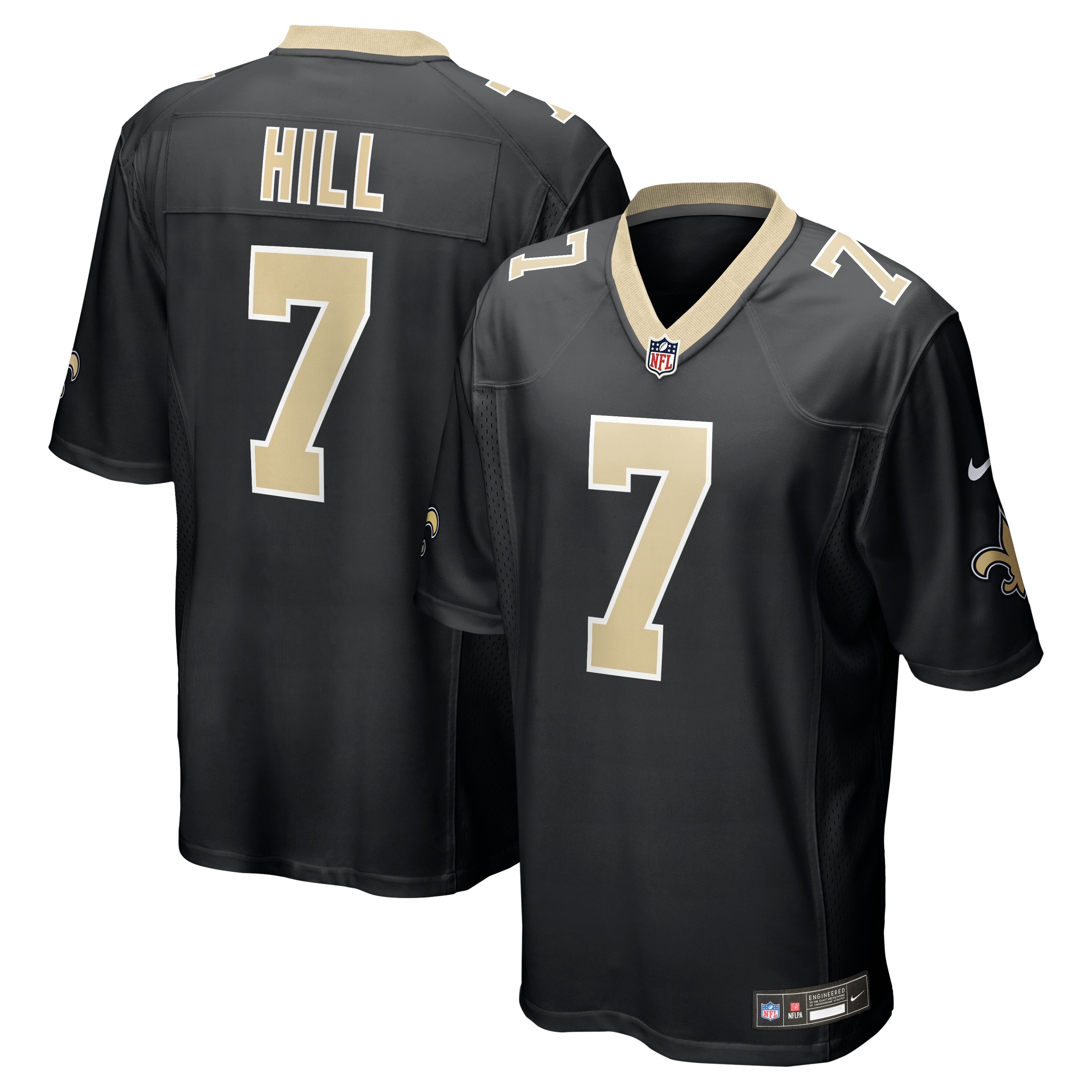 Kids' New Orleans Saints Black Game Jersey