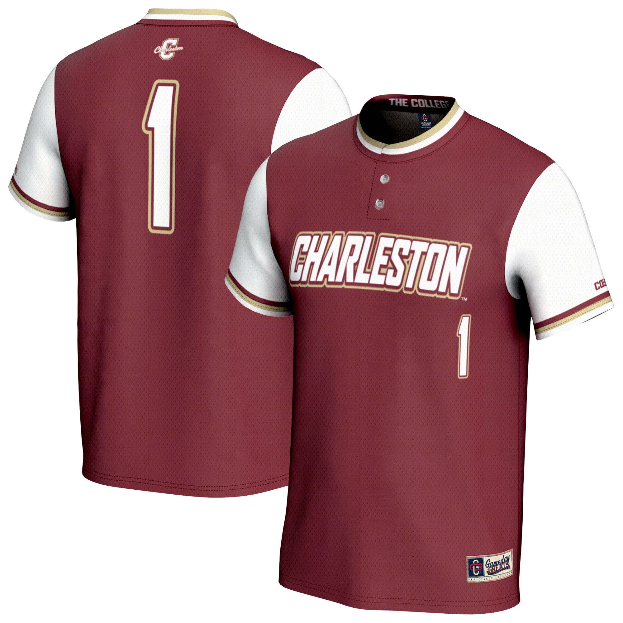 Men's Charleston Cougars Maroon Fashion Jersey