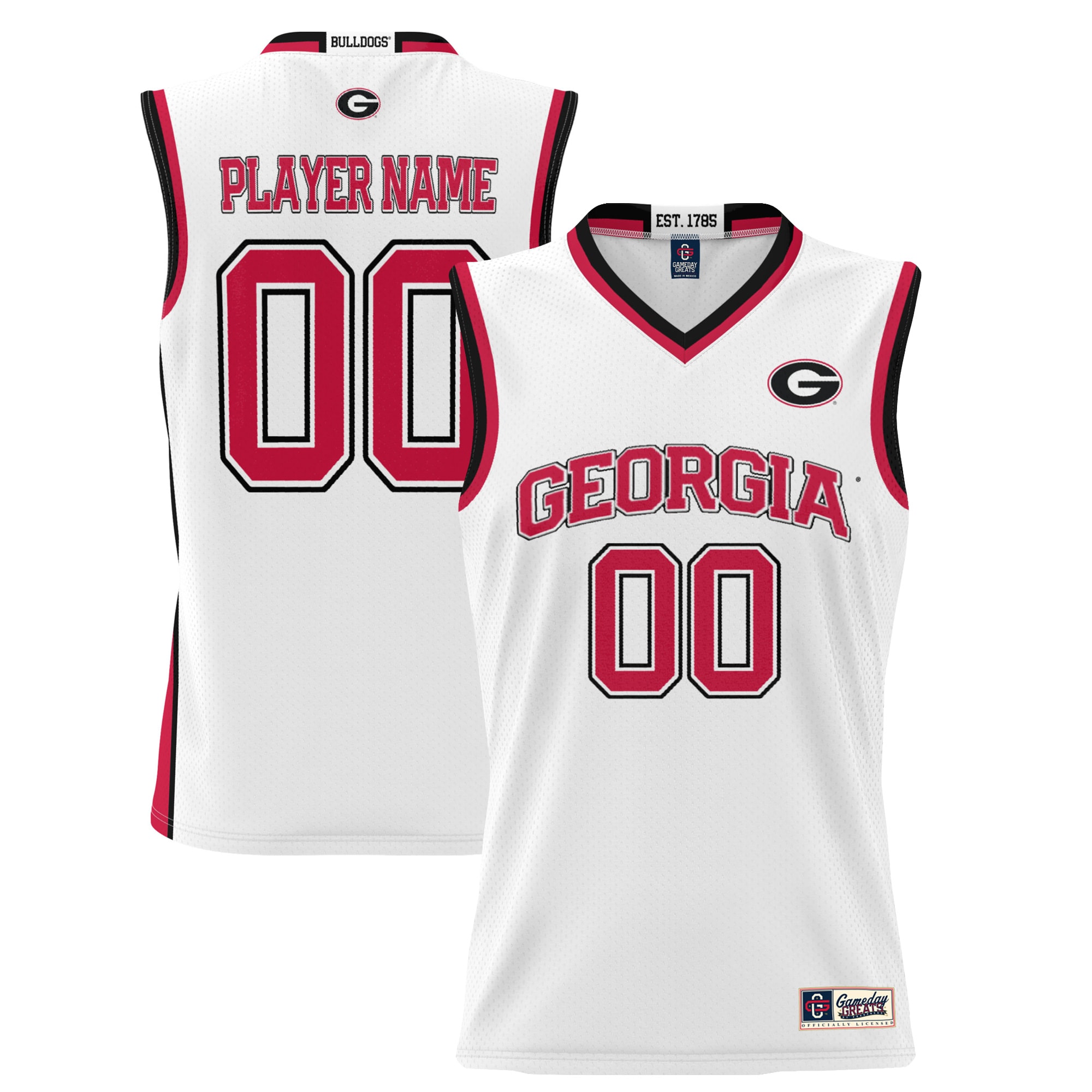 Men's Georgia Bulldogs White Player Jersey
