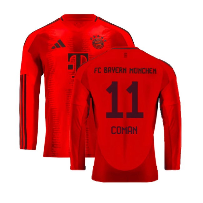 Kids' Bayern Munich 2024/25 Home Long Sleeve Jersey