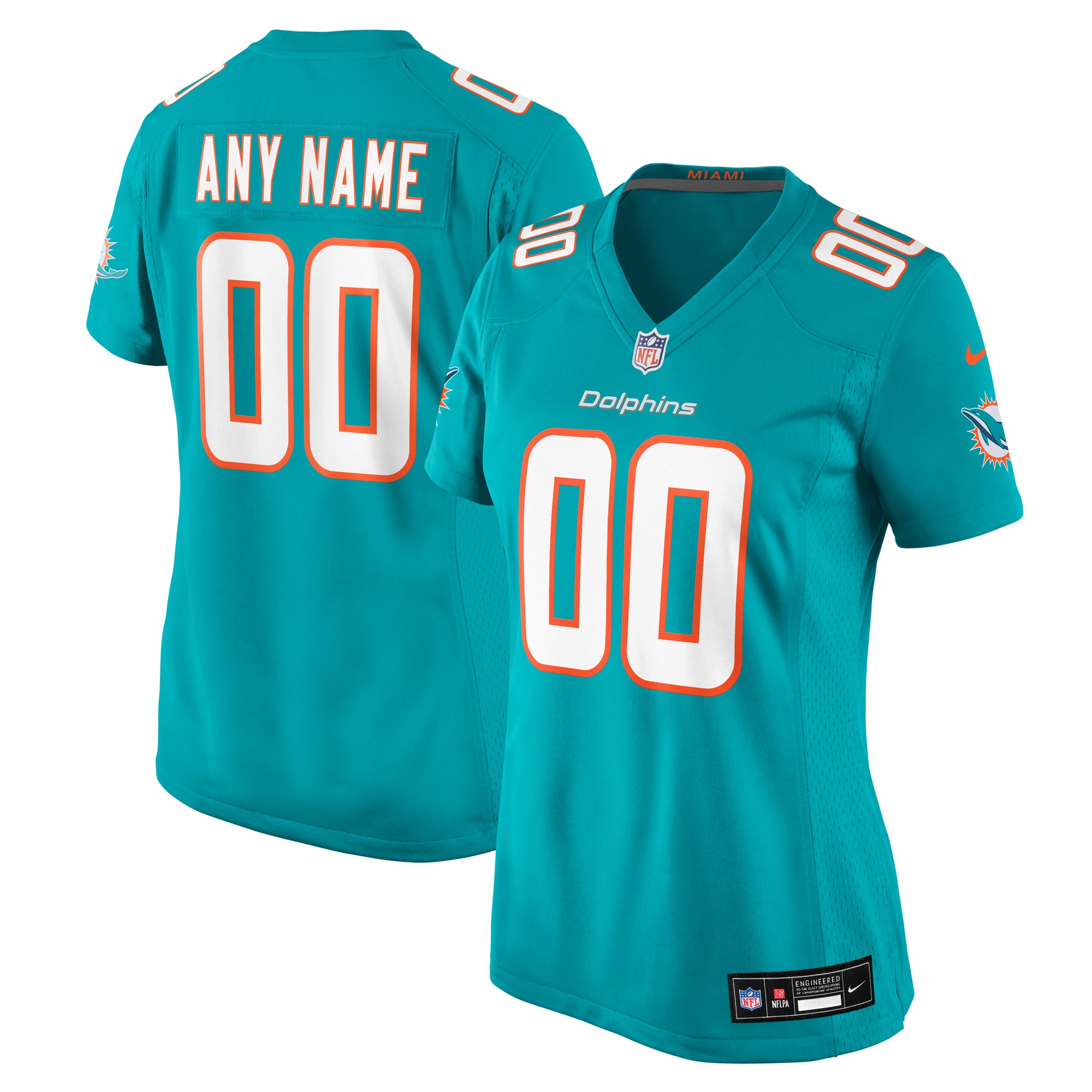 Women's Miami Dolphins Aqua Game Jersey