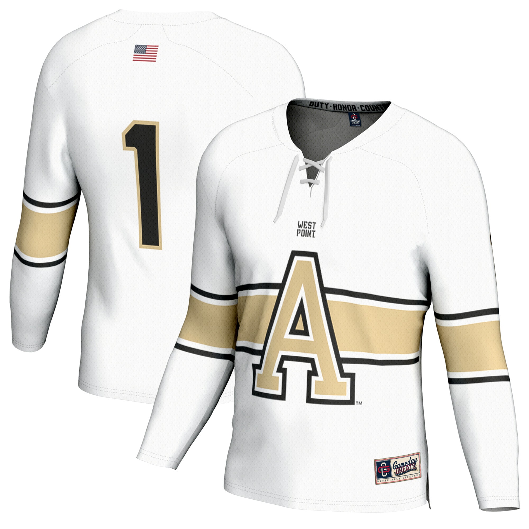 Women's Army Black Knights White Fashion Jersey
