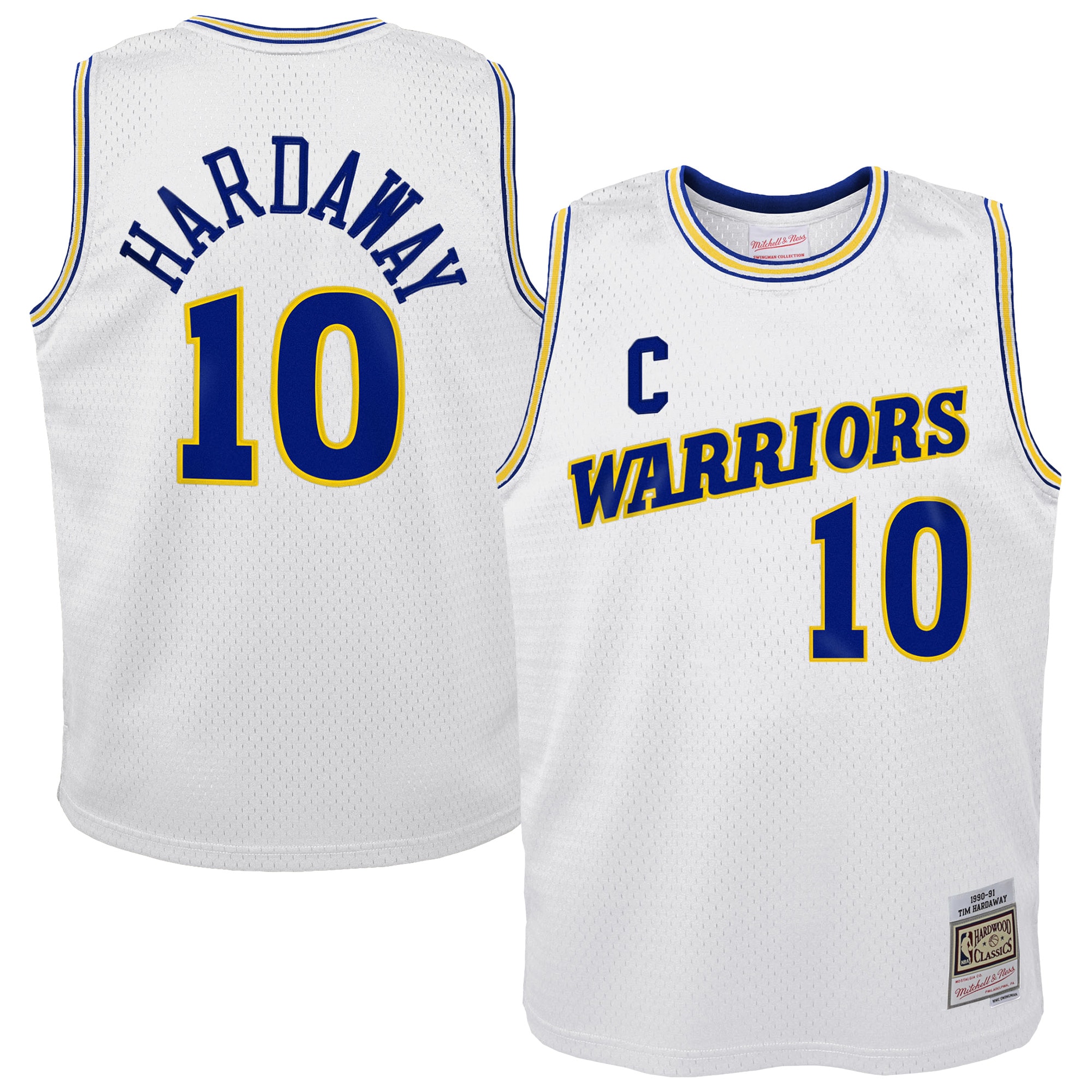 Kids' Golden State Warriors White Throwback Swingman Jersey