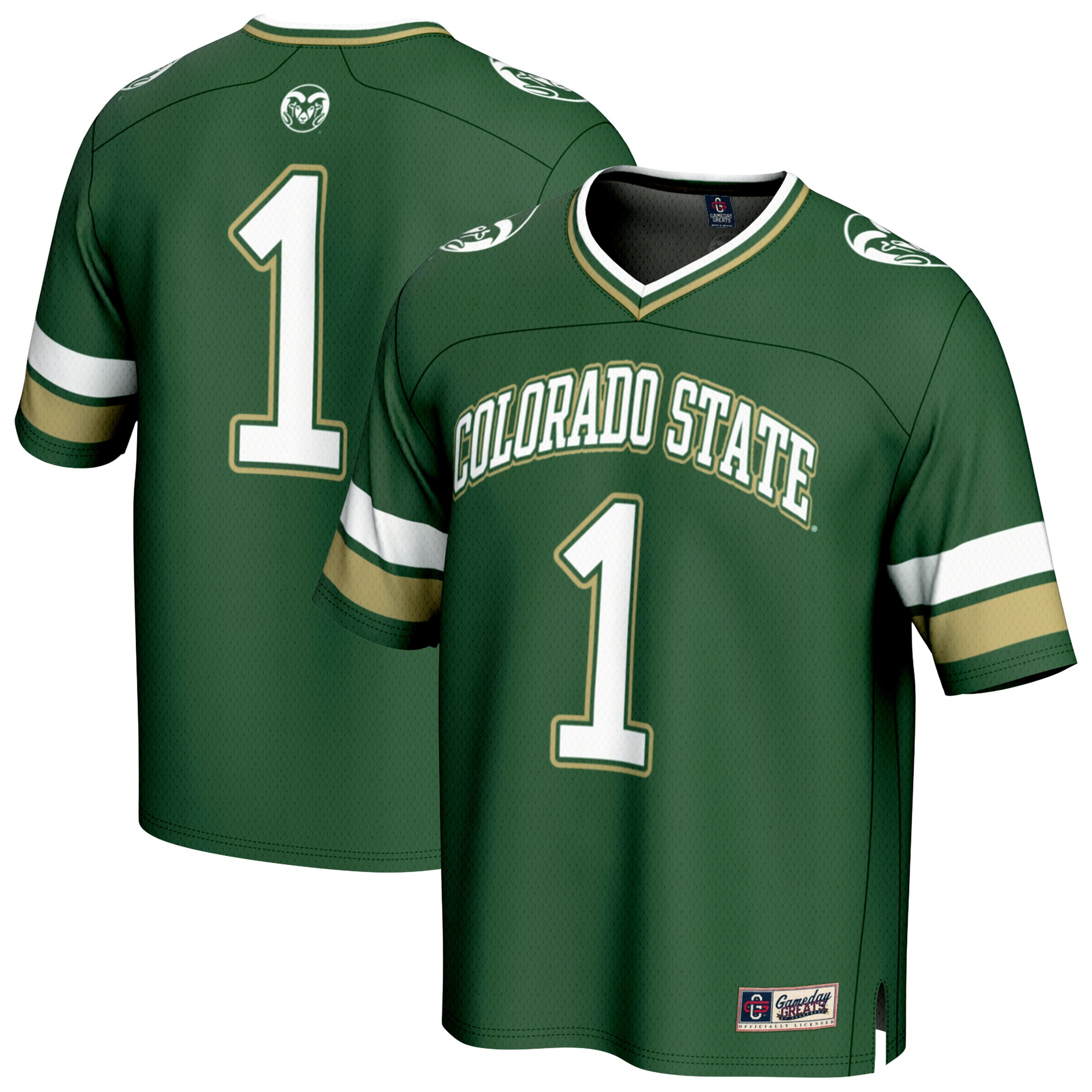 Men's Colorado State Rams Green Fashion Jersey