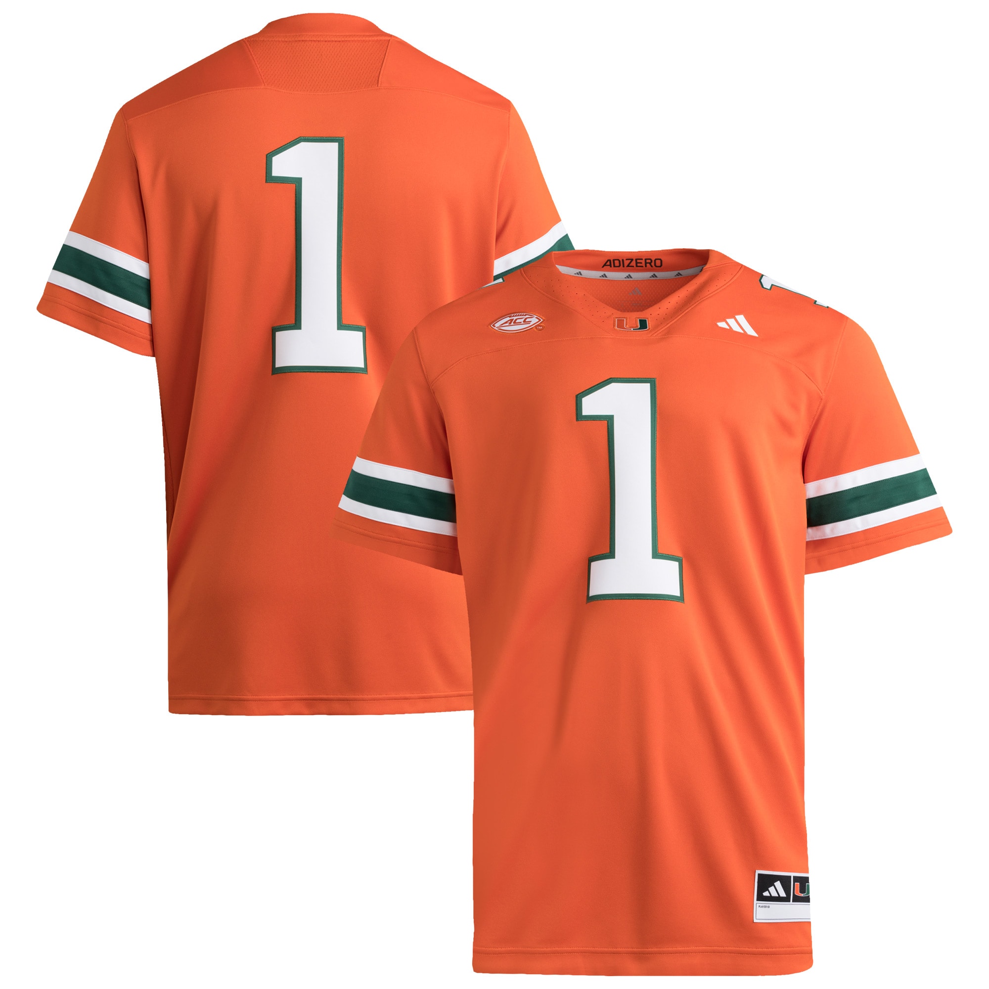 Men's Miami Hurricanes Orange Jersey