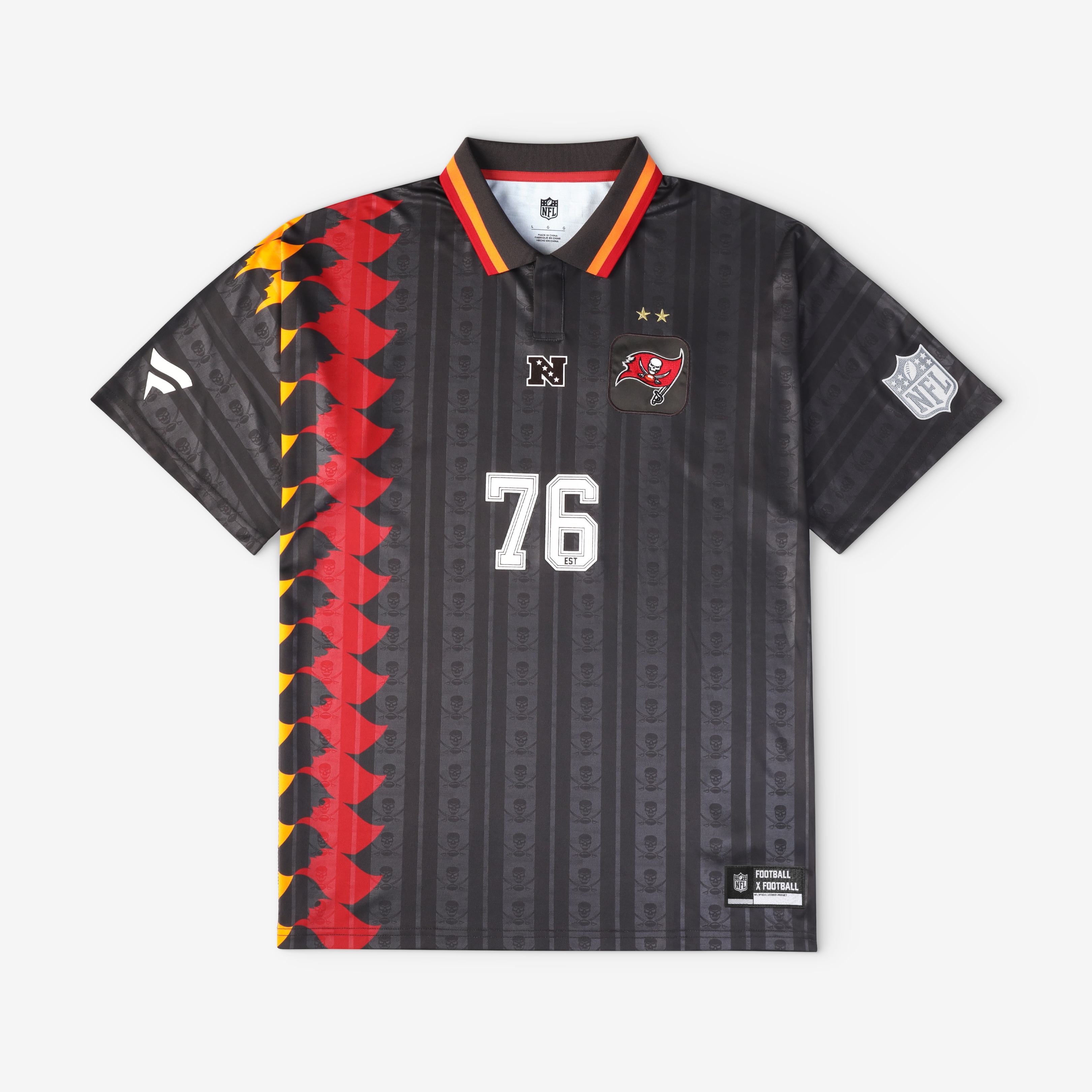 Kids' Tampa Bay Buccaneers Pewter Jersey