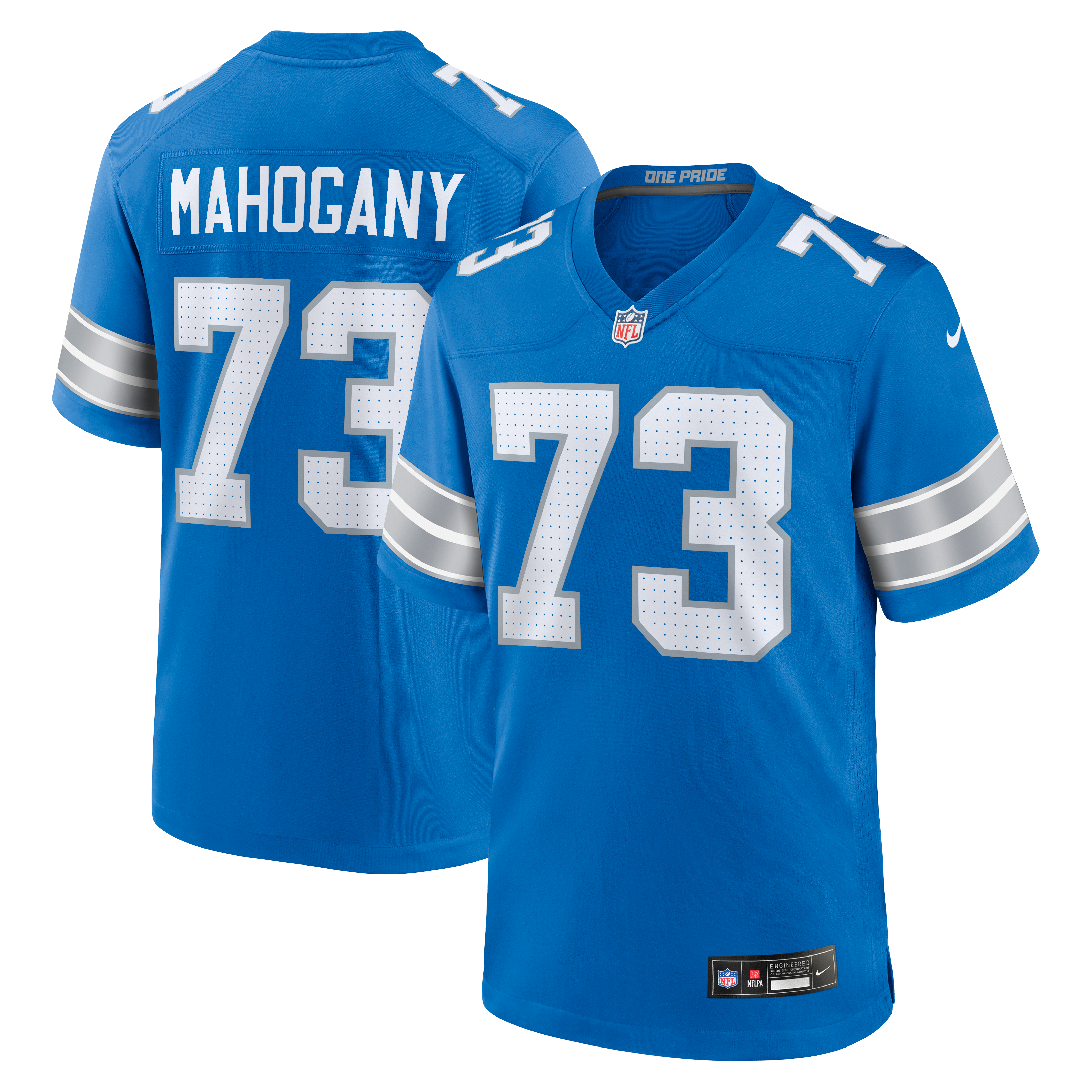Women's Detroit Lions Blue Game Jersey