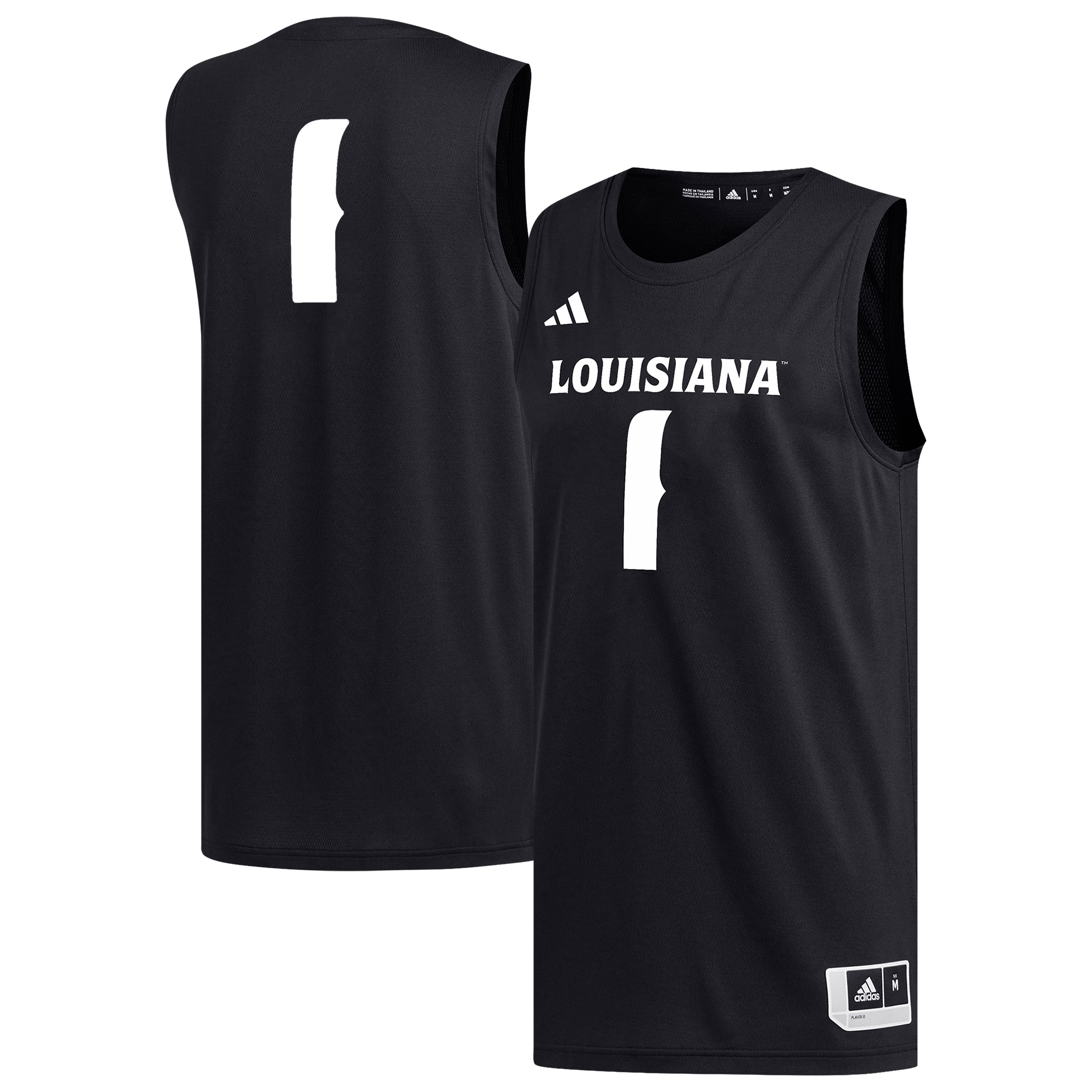 Men's Louisiana Ragin' Cajuns Black Replica Jersey