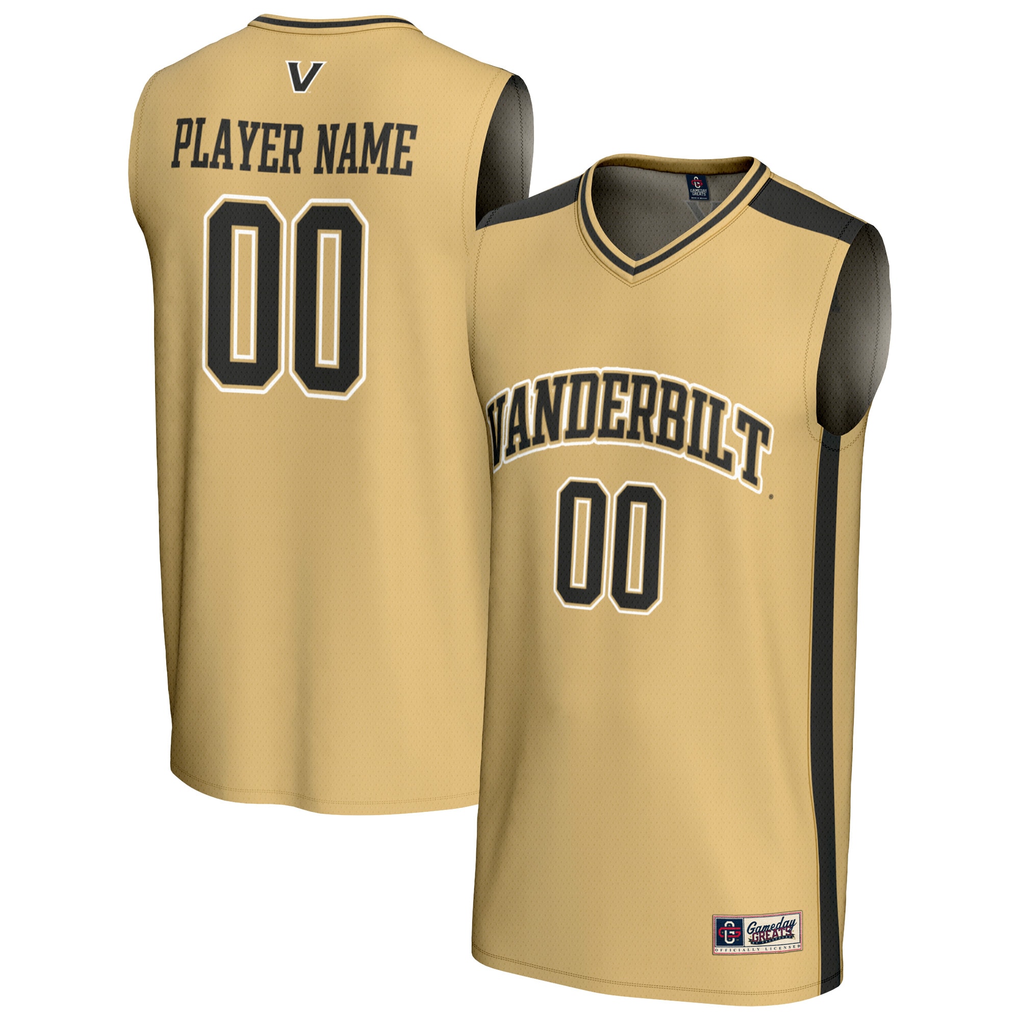 Men's Vanderbilt Commodores Gold Player Jersey