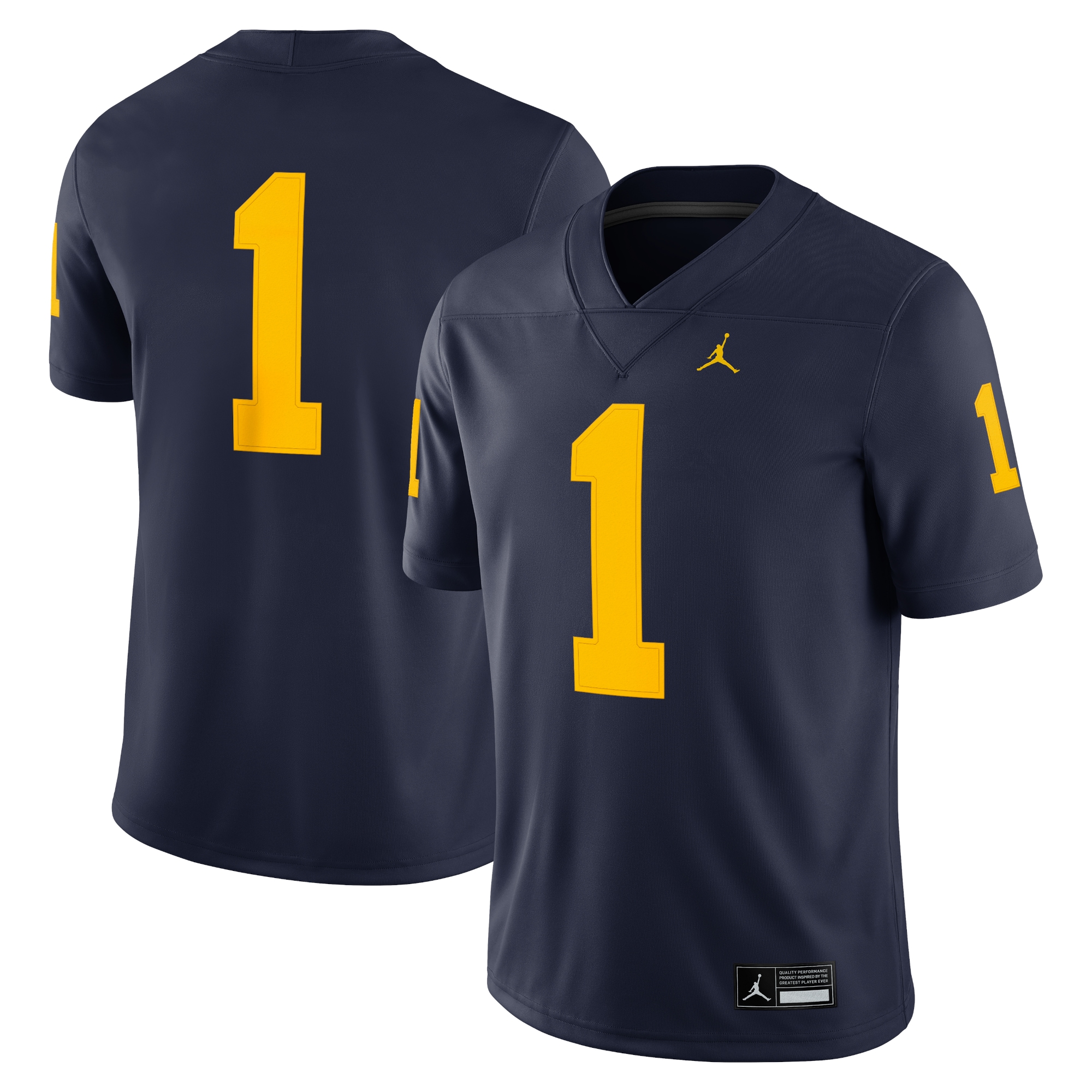 Women's Michigan Wolverines Navy Game Jersey