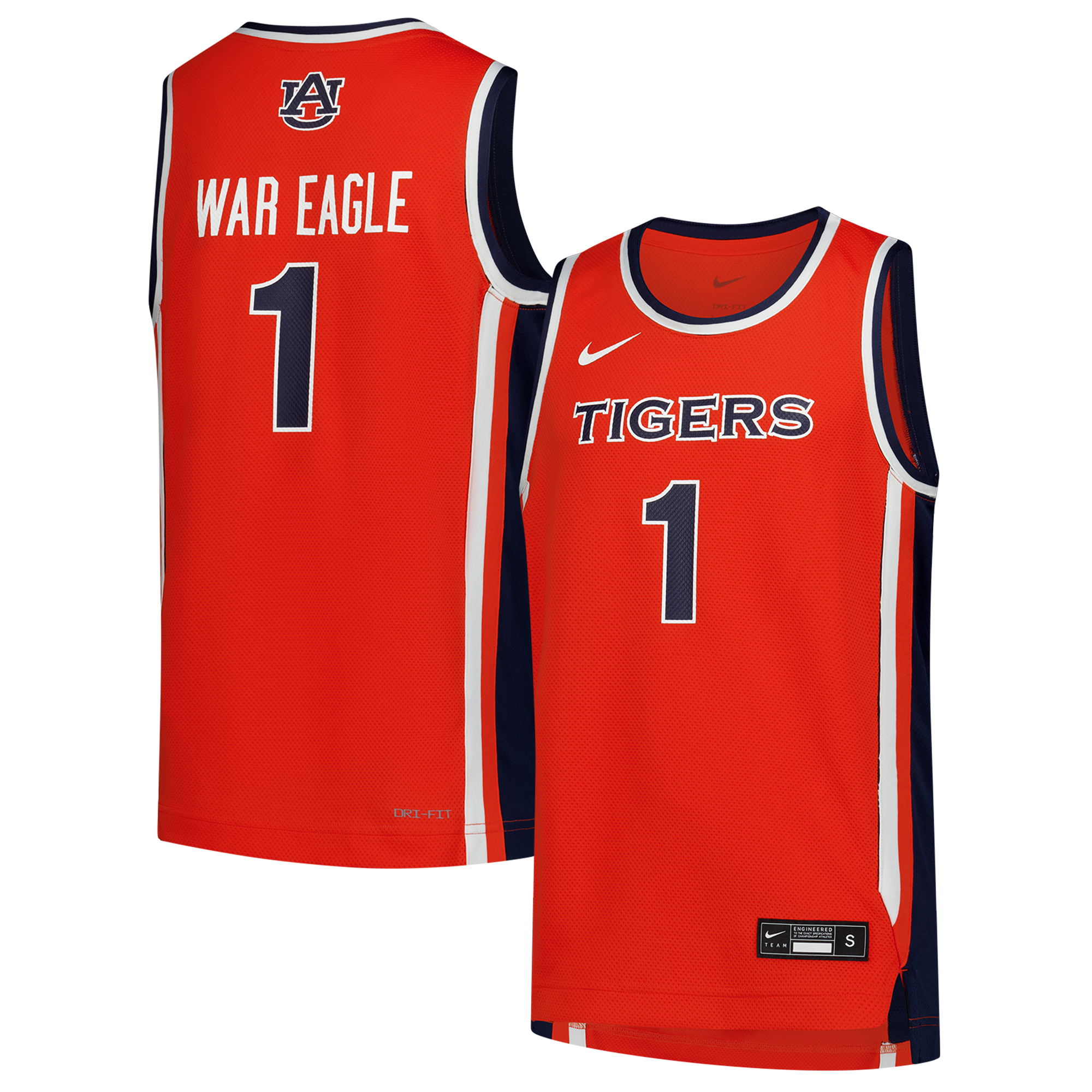 Kids' Auburn Tigers Orange Replica Jersey