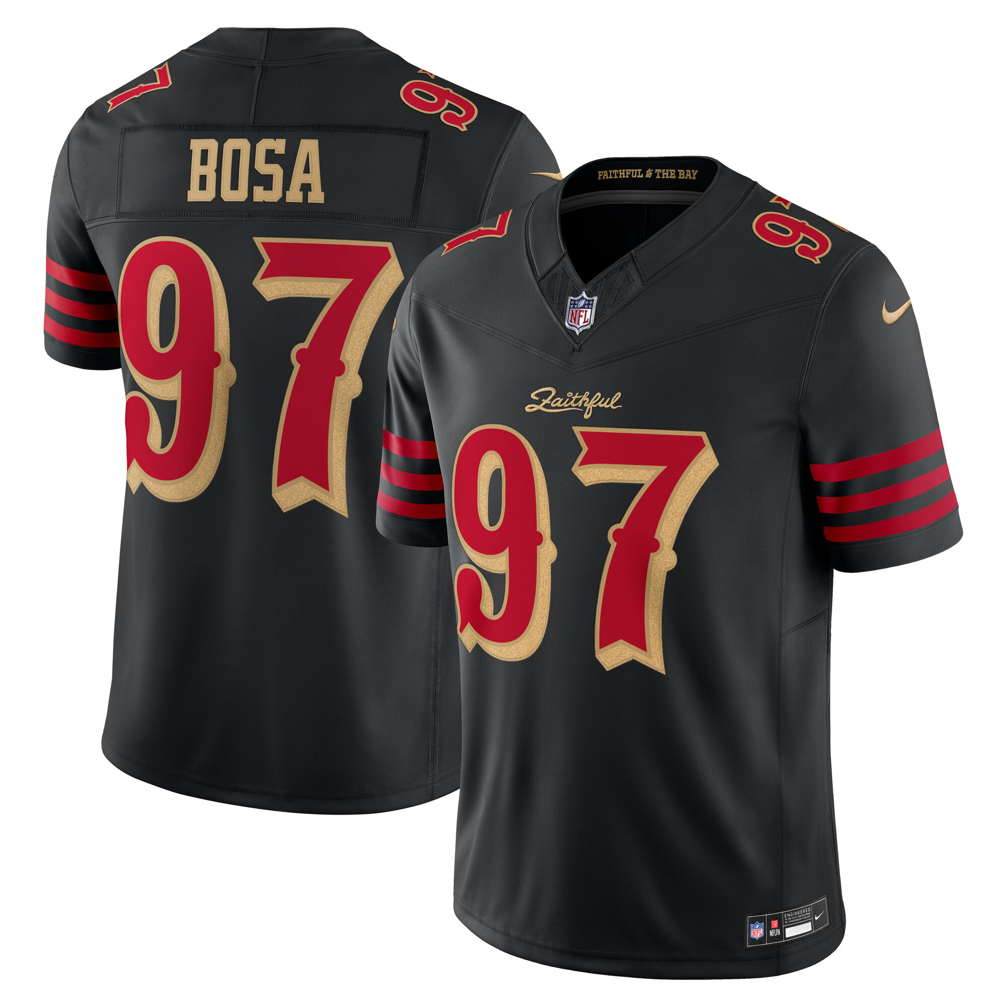Men's San Francisco 49ers 2025 Black Rivalries Stitched Limited Jersey
