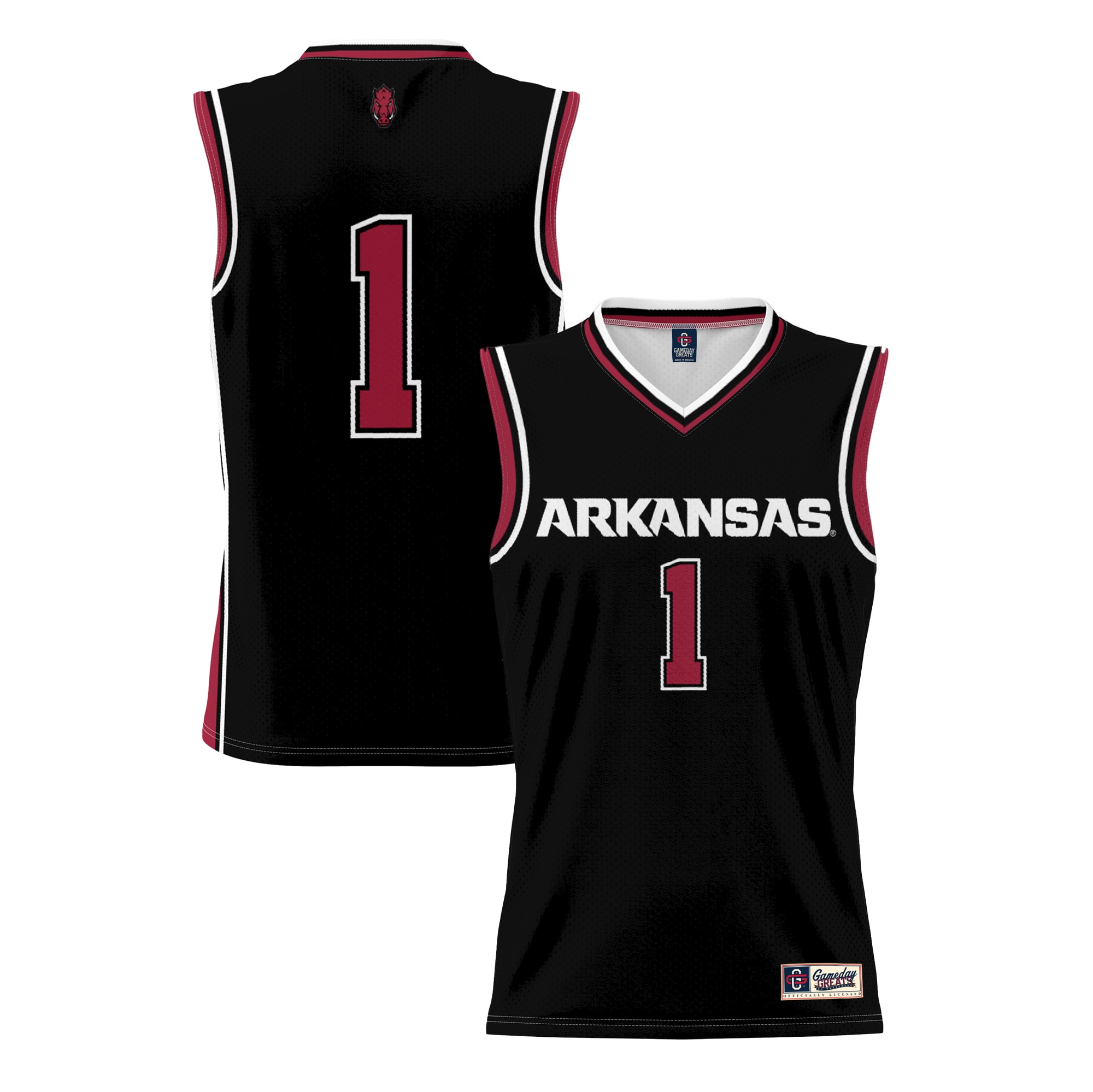 Men's Arkansas Razorbacks Black Jersey