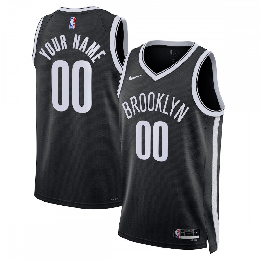 Women's Brooklyn Nets 2022/23 Black Icon Swingman Jersey