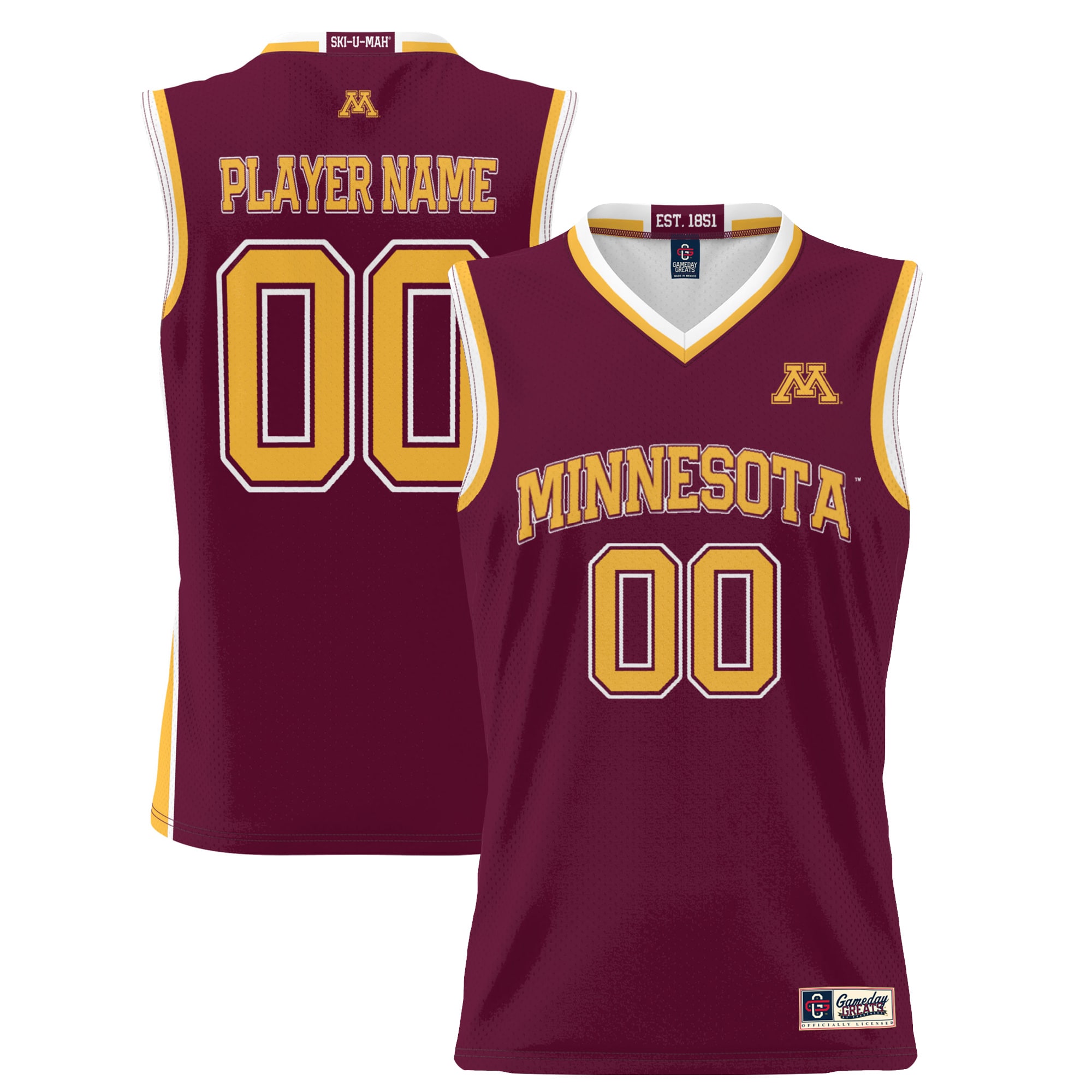 Women's Minnesota Golden Gophers Maroon Player Jersey