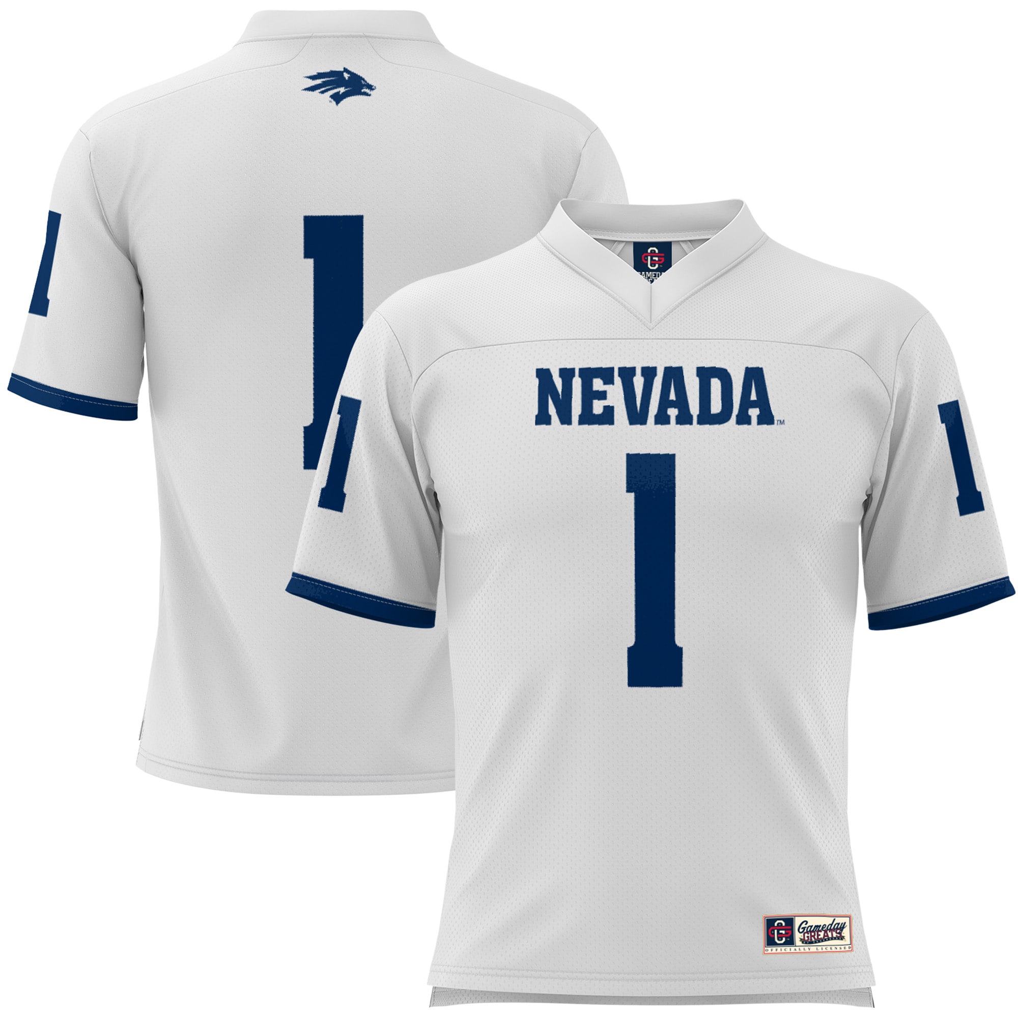 Women's Nevada Wolf Pack White Jersey