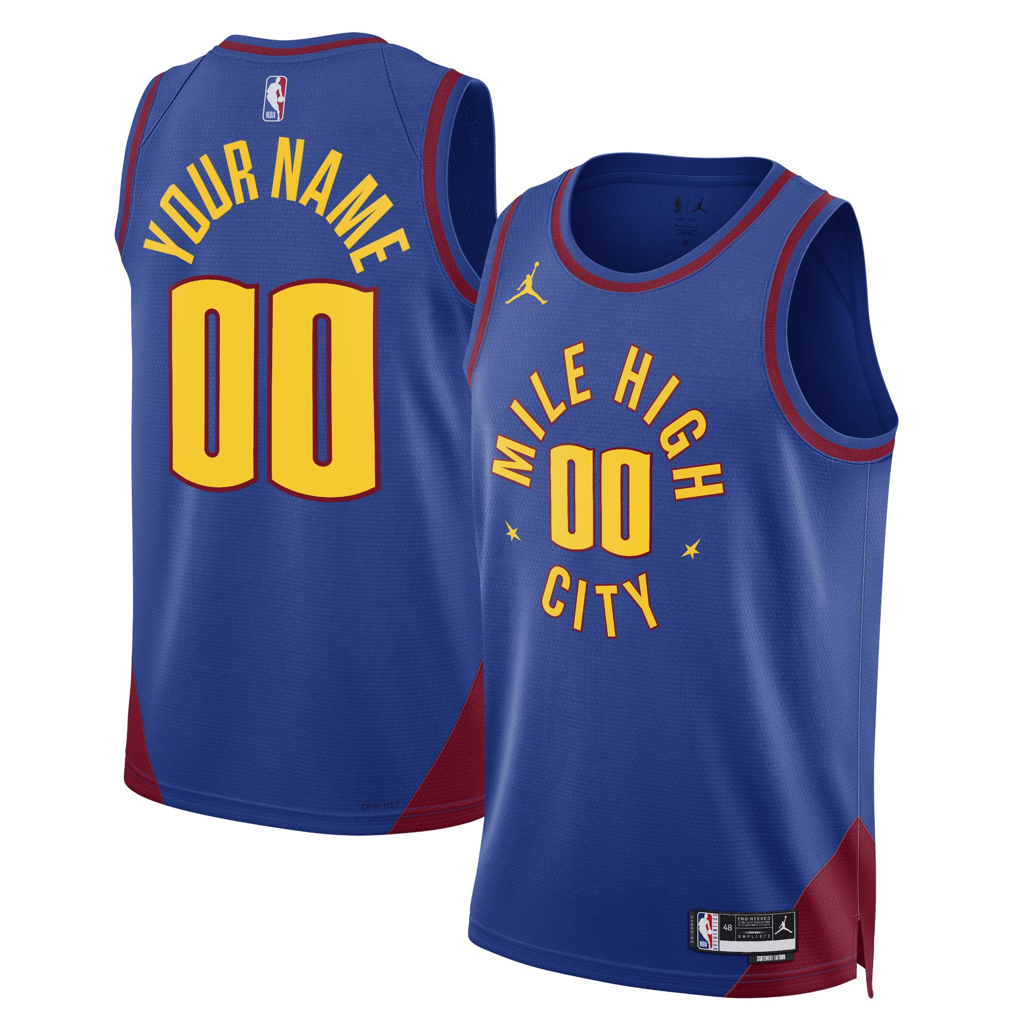 Kids' Denver Nuggets 2022/23 Blue Statement Swingman Jersey