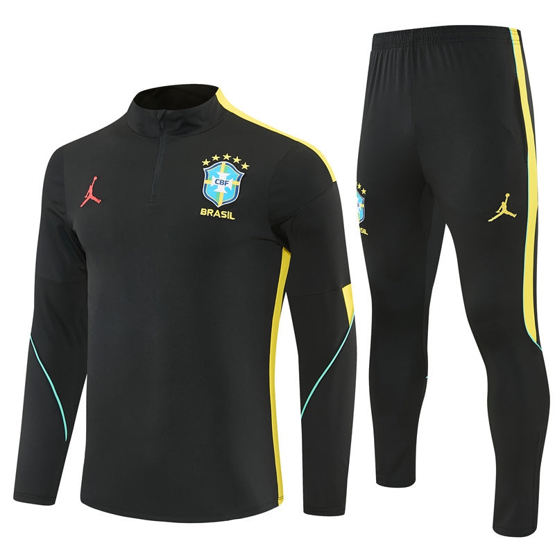 Men's Brazil 2026/27 Black Training Tracksuit
