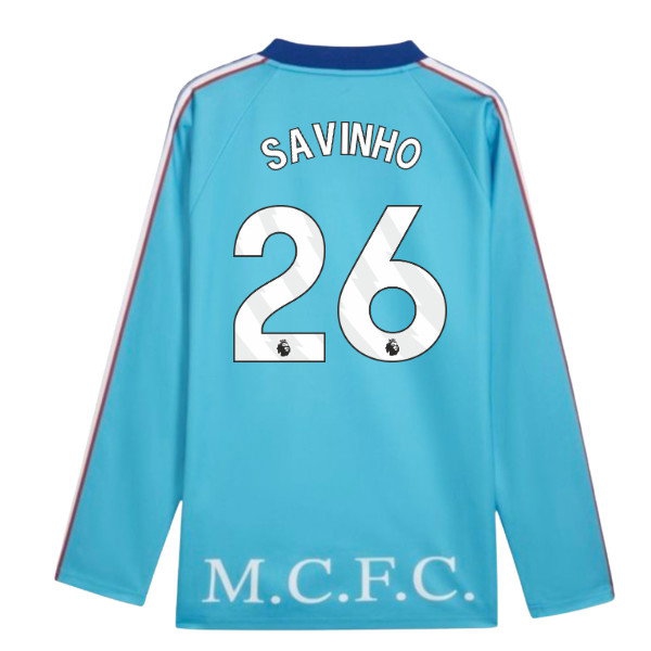 Kids' Man City 2026/27 Blue City Long Sleeve Jersey