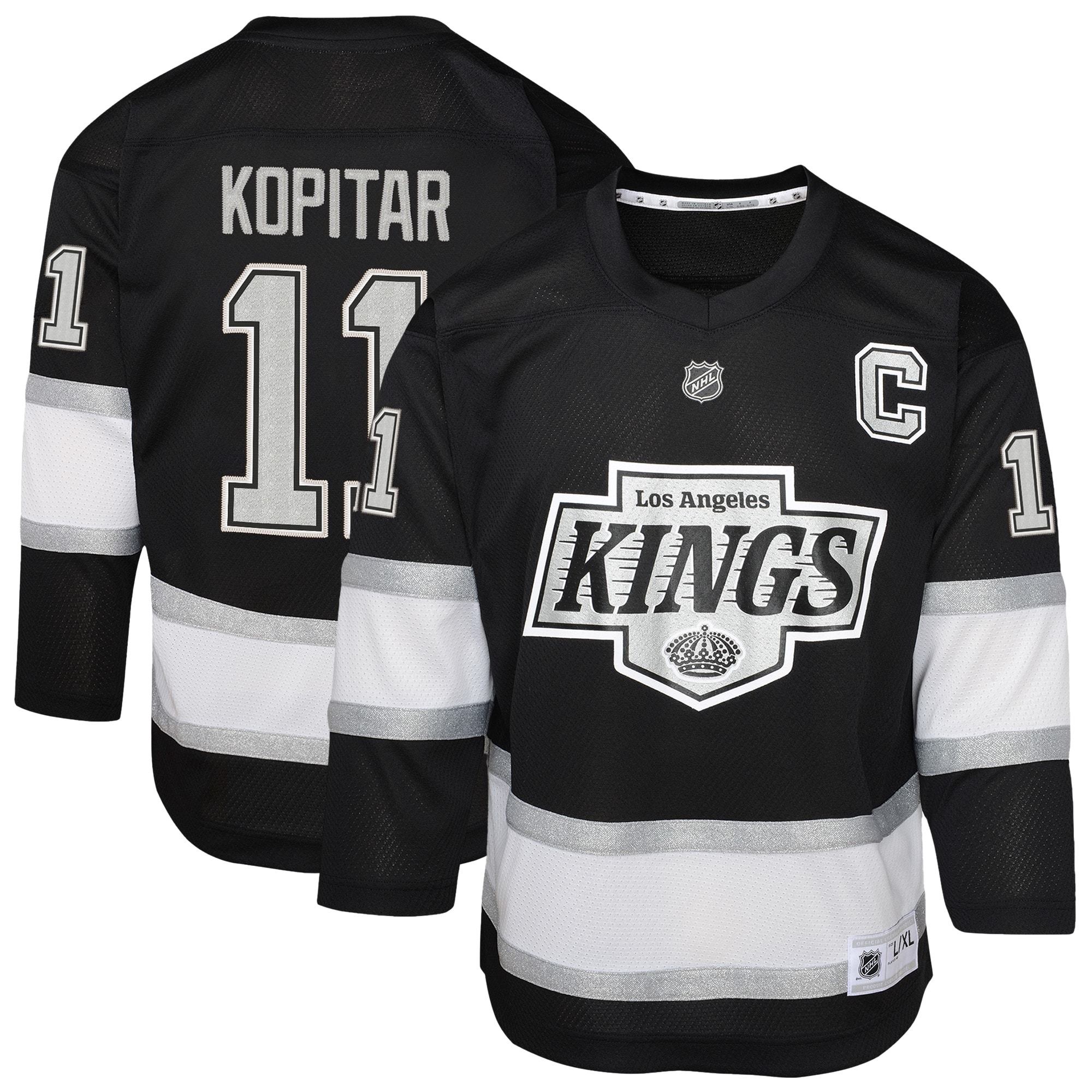 Kids' Los Angeles Kings Black Player Jersey