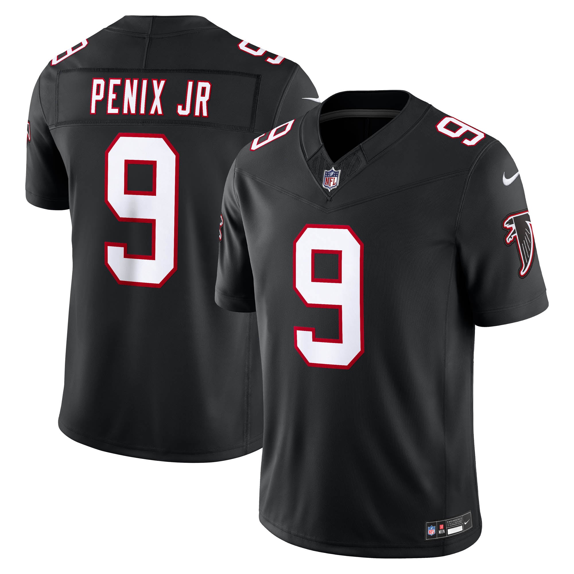 Women's Atlanta Falcons Black Throwback Stitched Limited Jersey