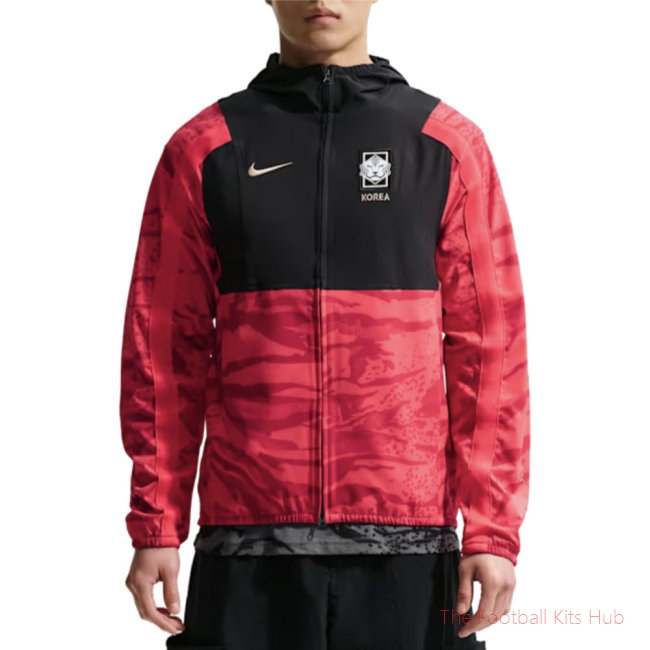 Kids' South Korea 2026/27 Red Jacket