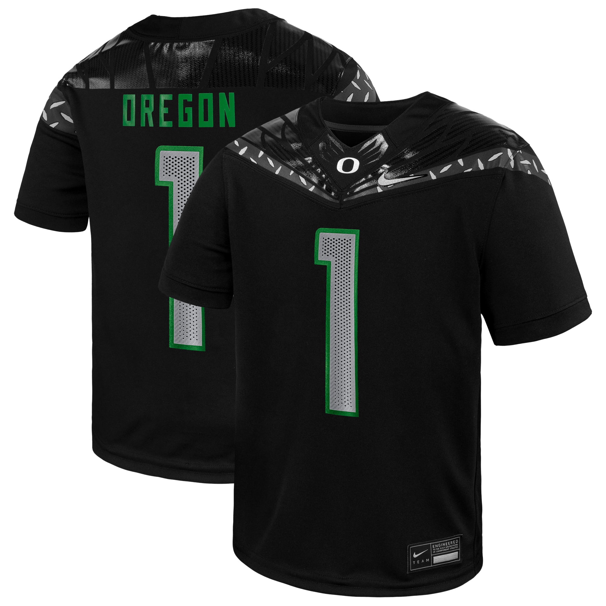 Men's Oregon Ducks Black Jersey