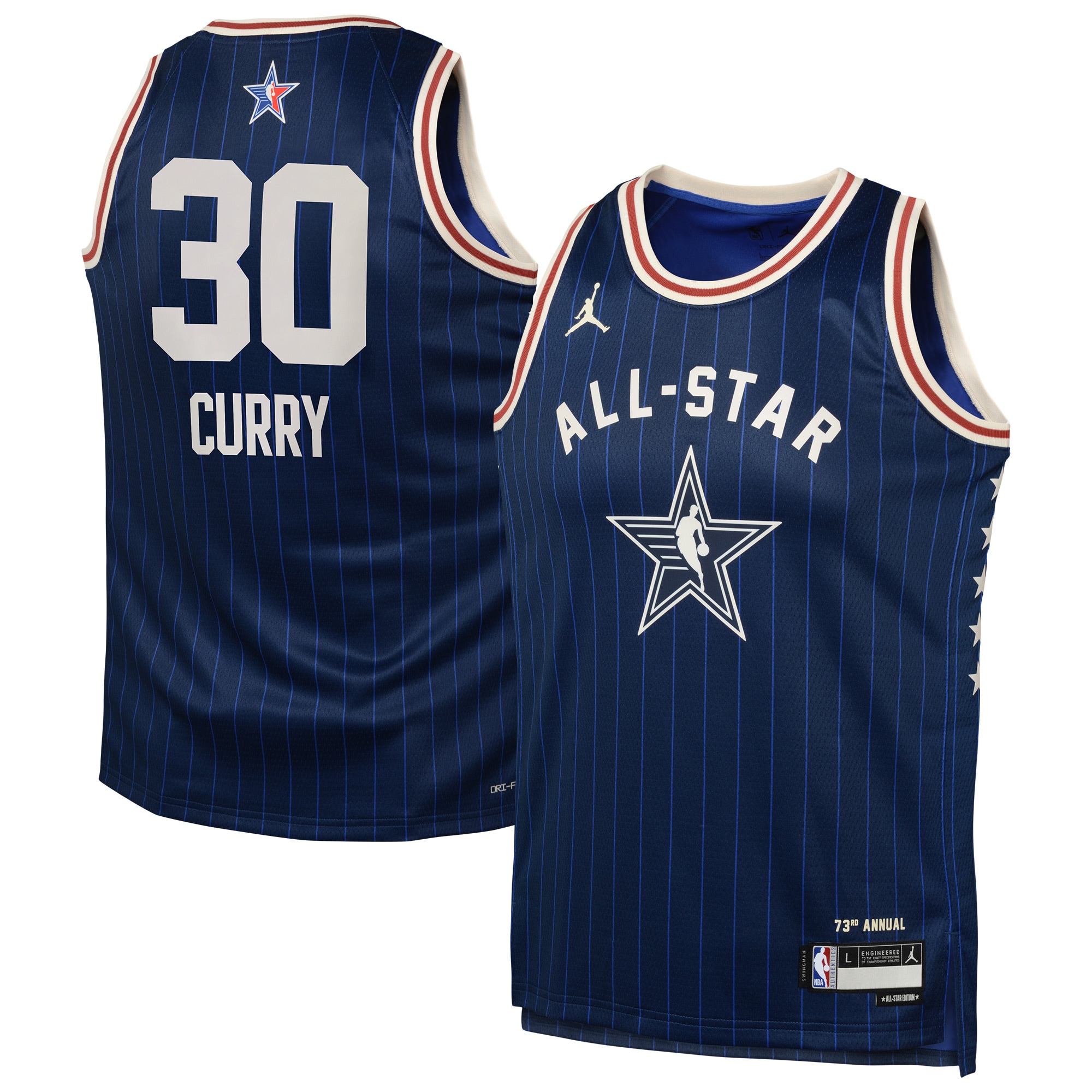 Women's Stephen Curry Jordan 2024 Navy Swingman Jersey