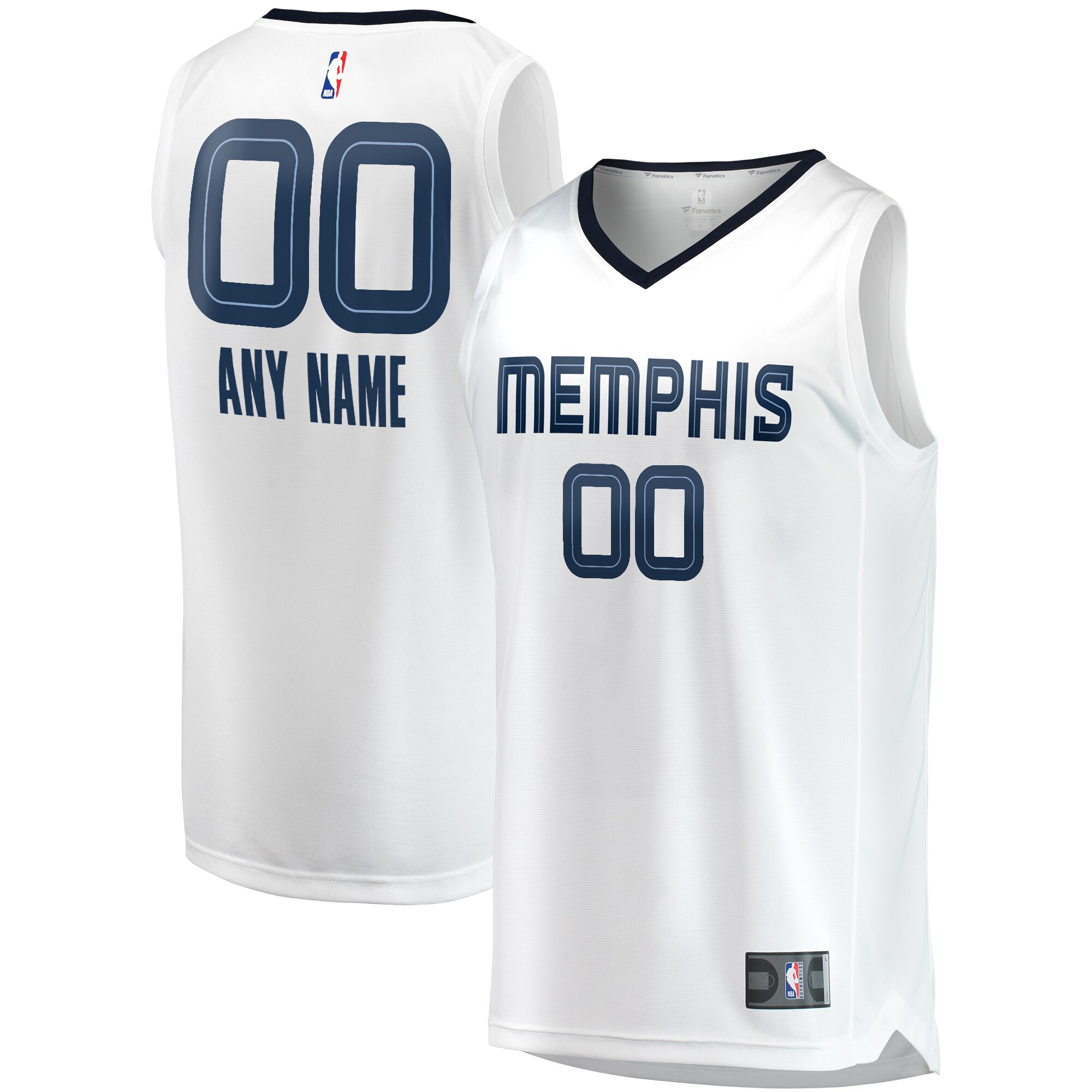 Men's Memphis Grizzlies White Replica Jersey